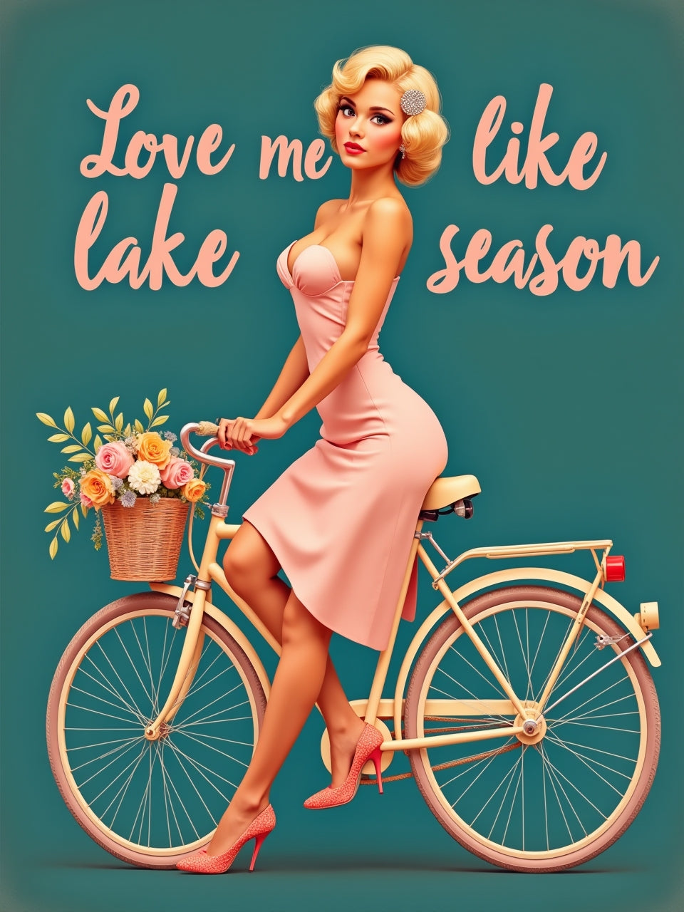 Custom Pin Up Illustration - Just Like A Pinup
