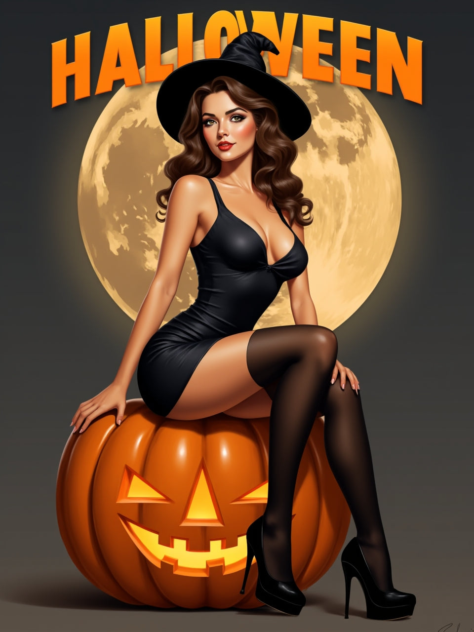 Custom Pin Up Illustration