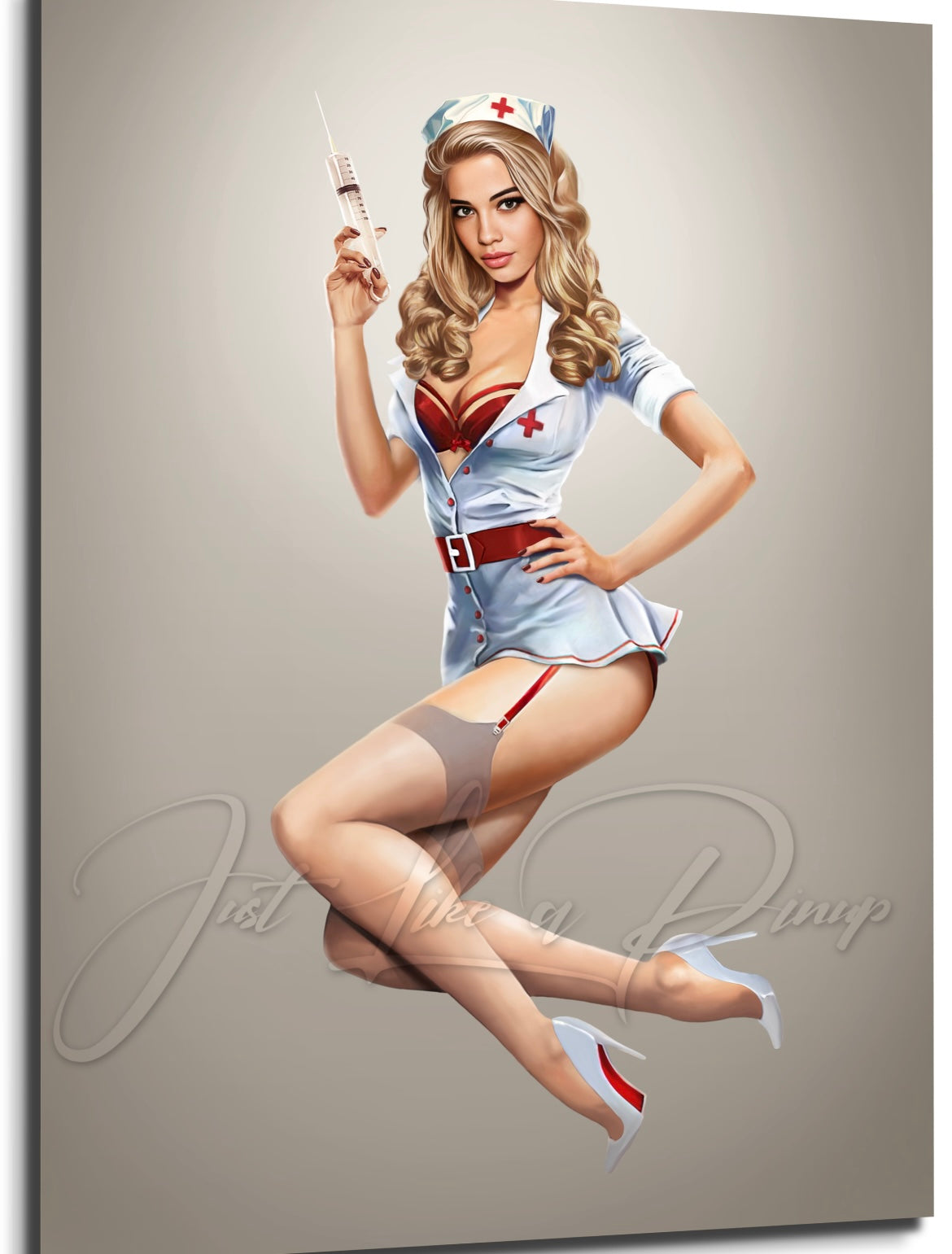 Custom Pin Up Illustration - Just Like A Pinup