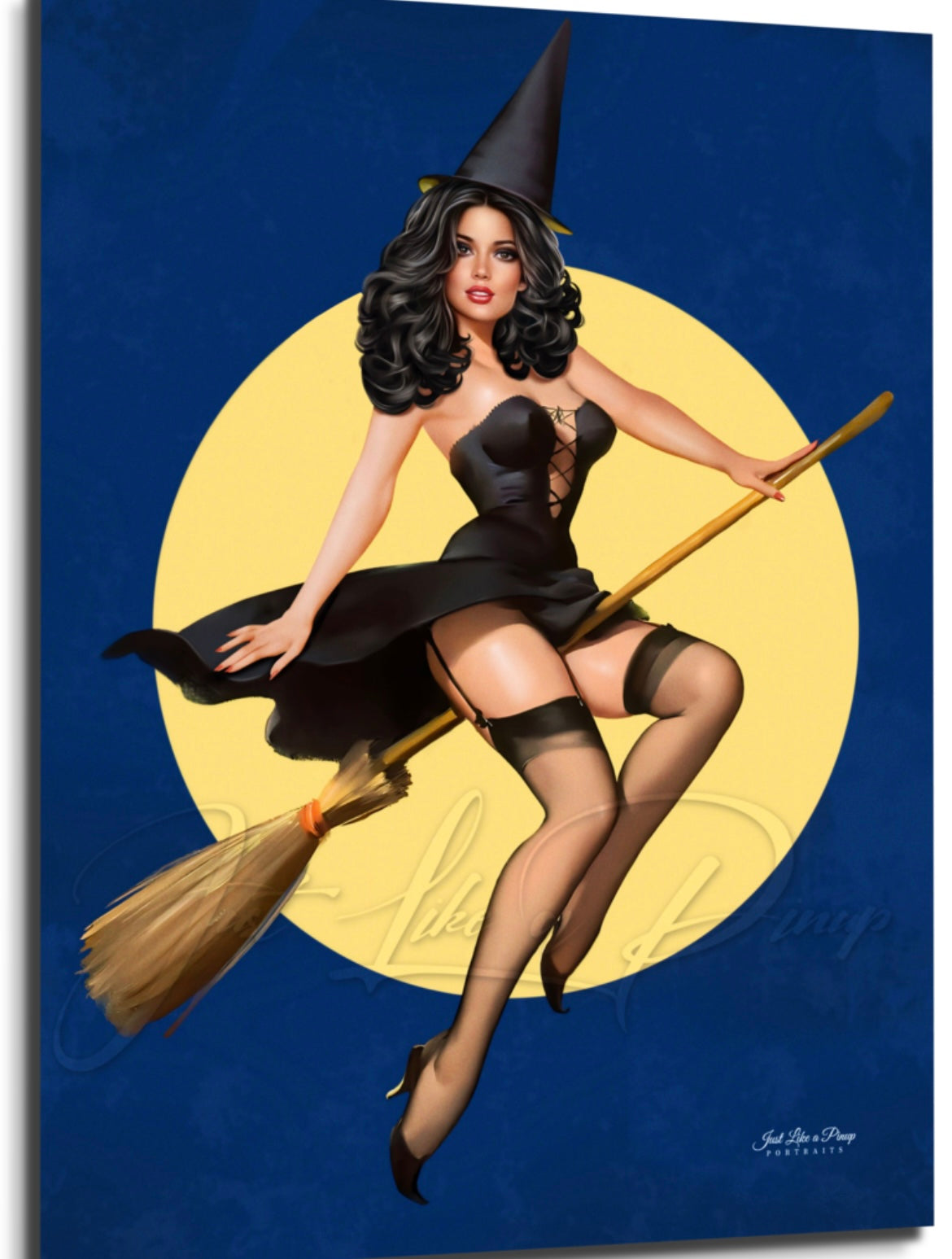 Custom Just Like A Pin-Up Digital Portrait - Fiona - Just Like A Pinup