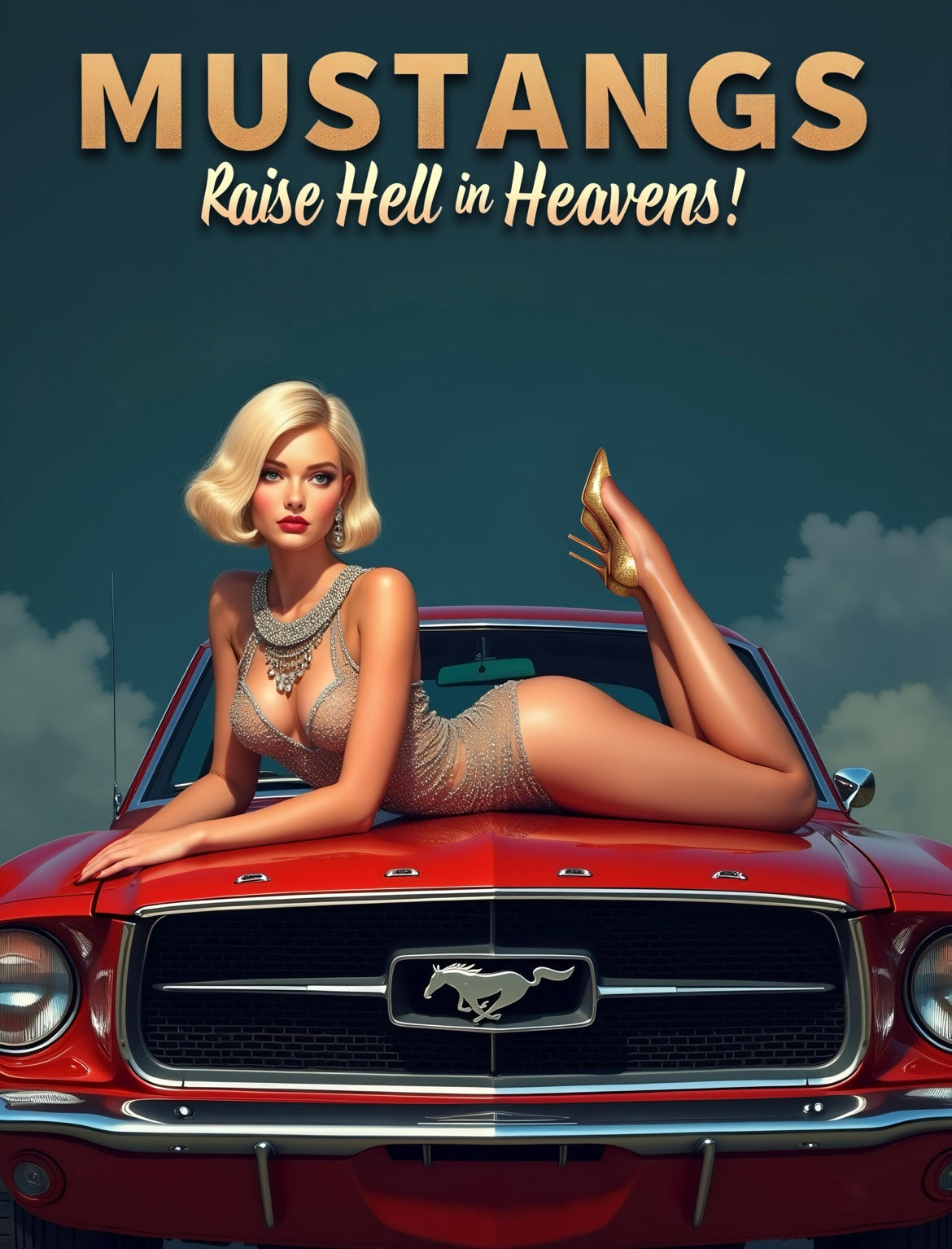 Custom Pin Up Illustration - Just Like A Pinup