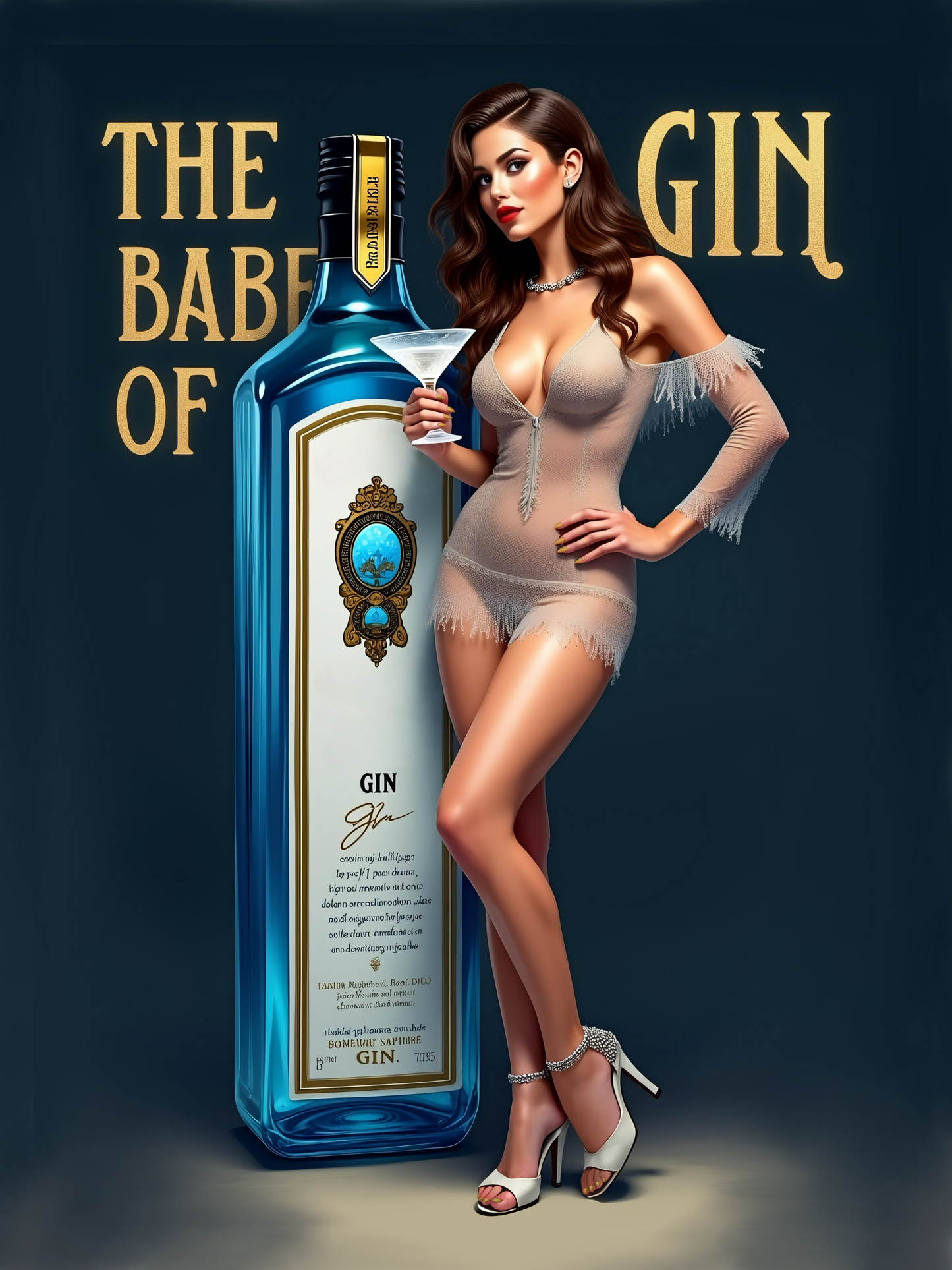 Jean - Custom Illustration and Digital Download - Just Like A Pinup