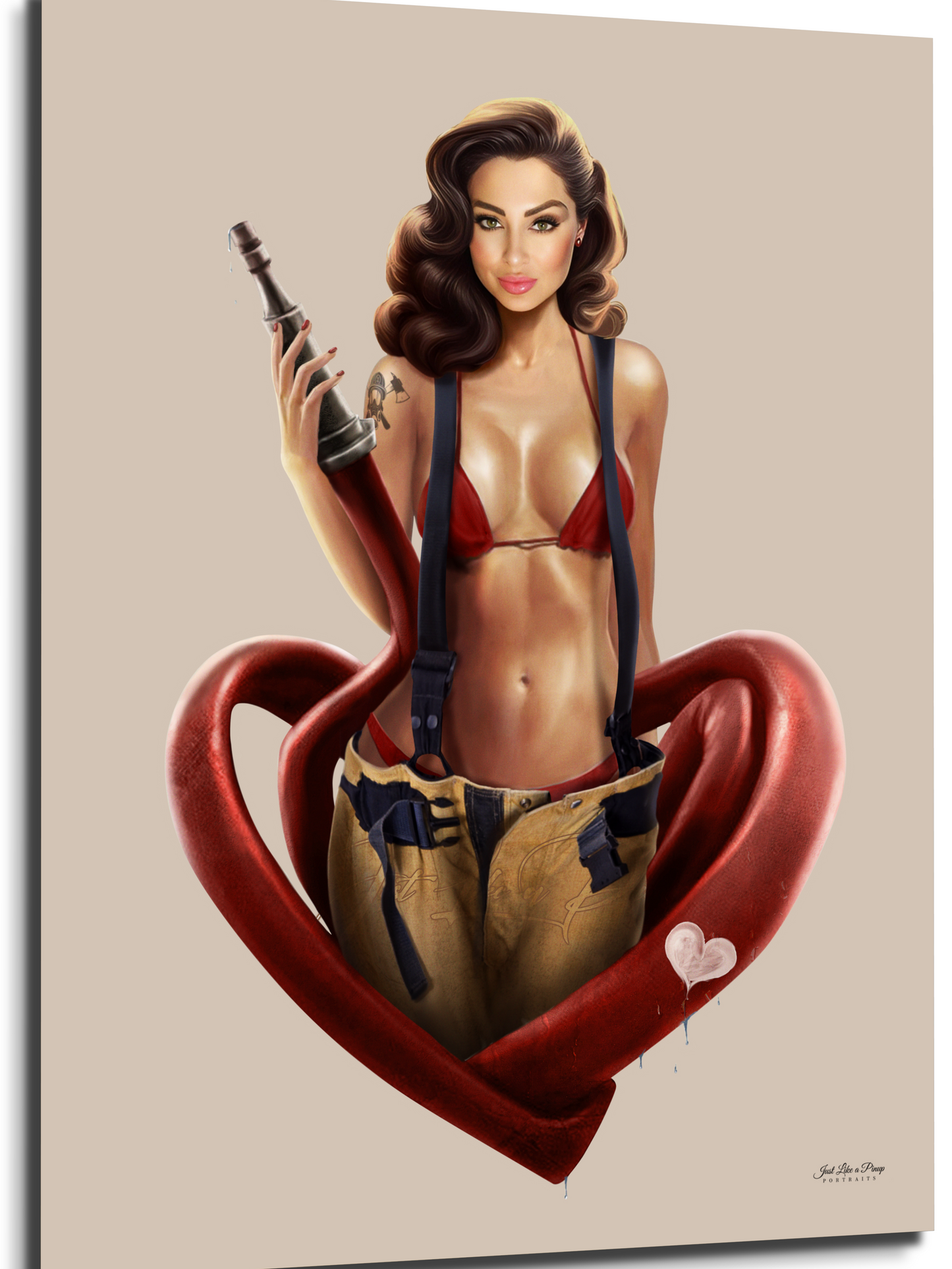 Custom Pin Up Illustration - Just Like A Pinup