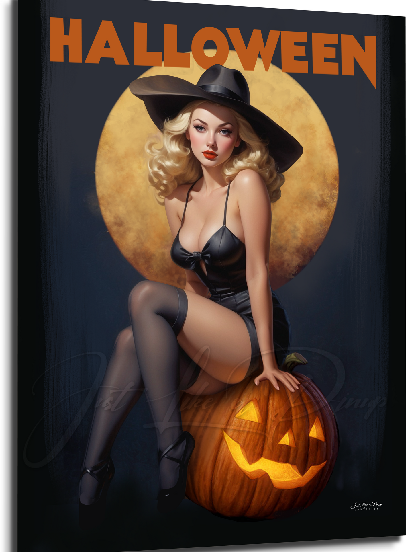 Custom Pin Up Illustration - Just Like A Pinup