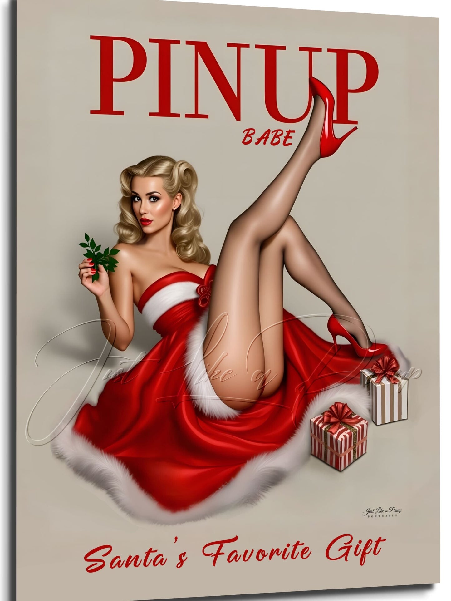 Custom Pin Up Illustration - Just Like A Pinup