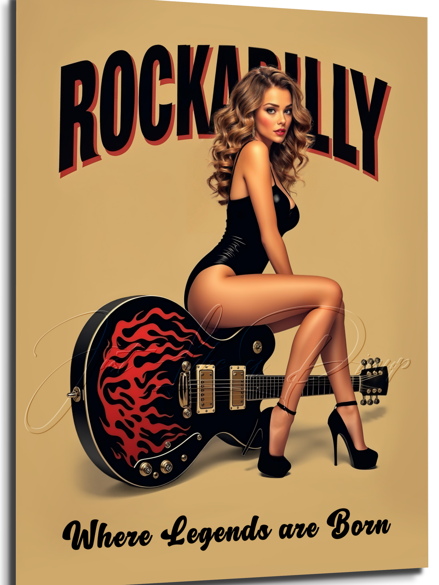 Custom Pin Up Illustration - Just Like A Pinup