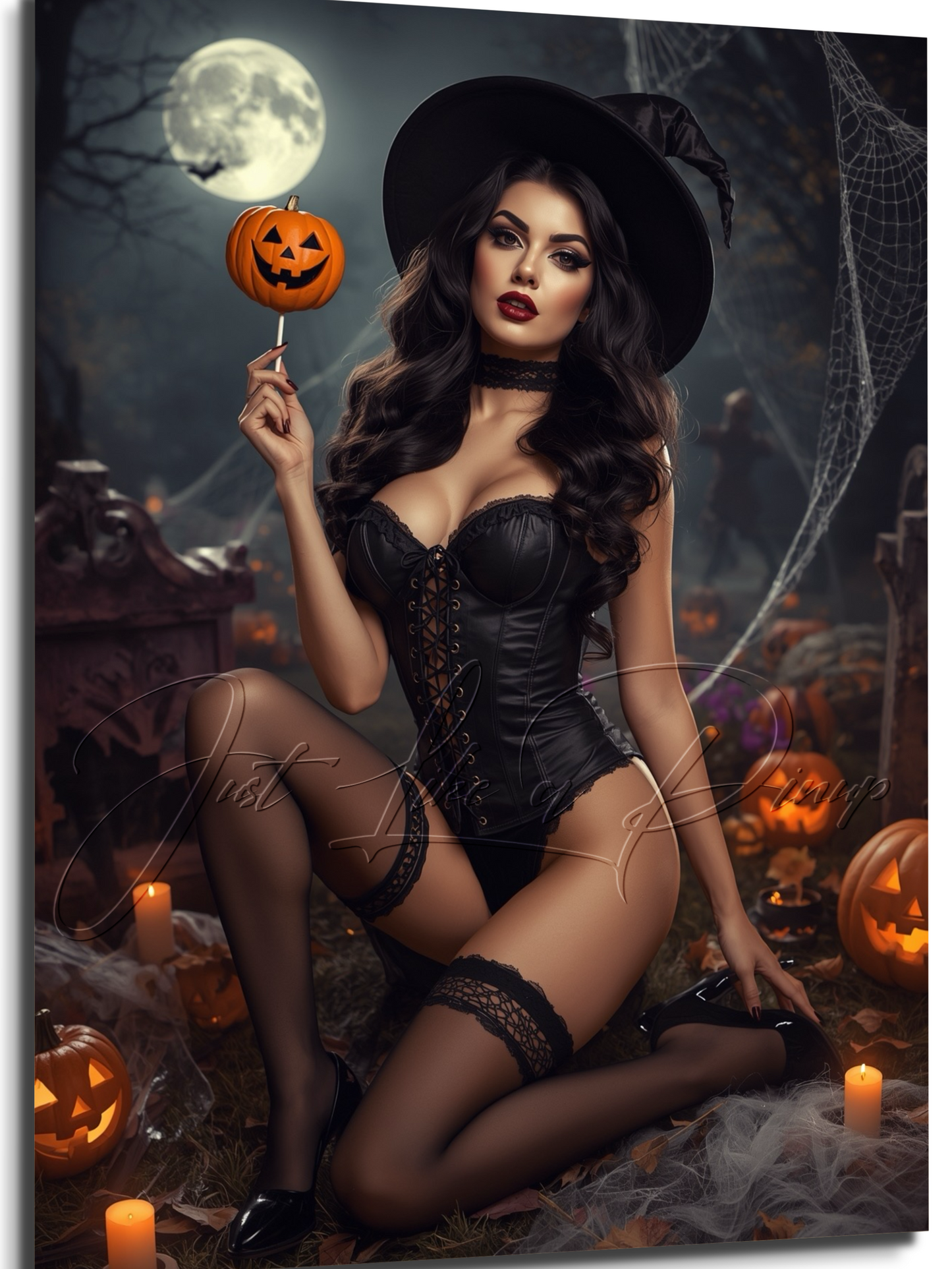 Custom Pin Up Illustration - Just Like A Pinup