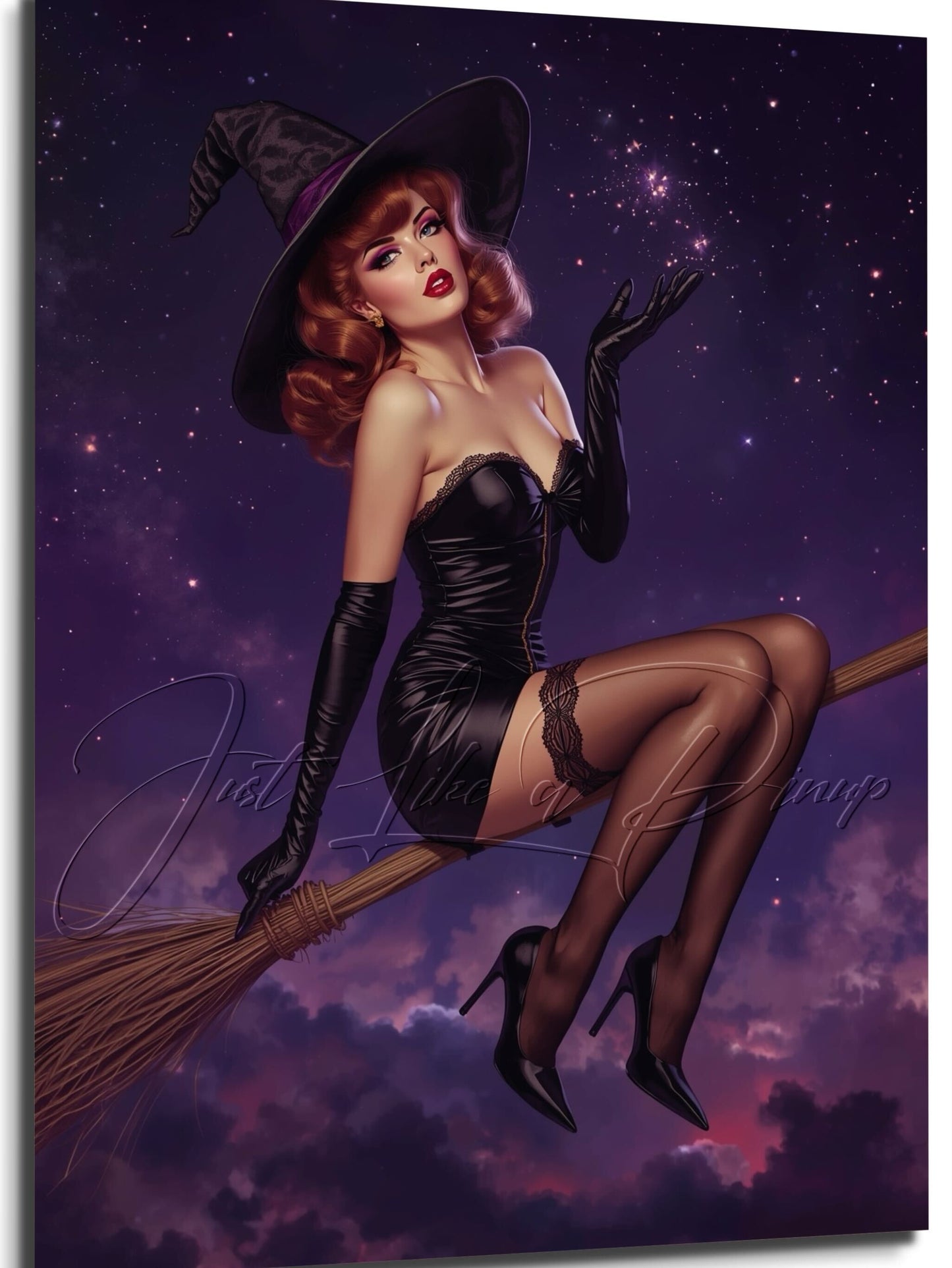 Custom Pin Up Illustration - Just Like A Pinup