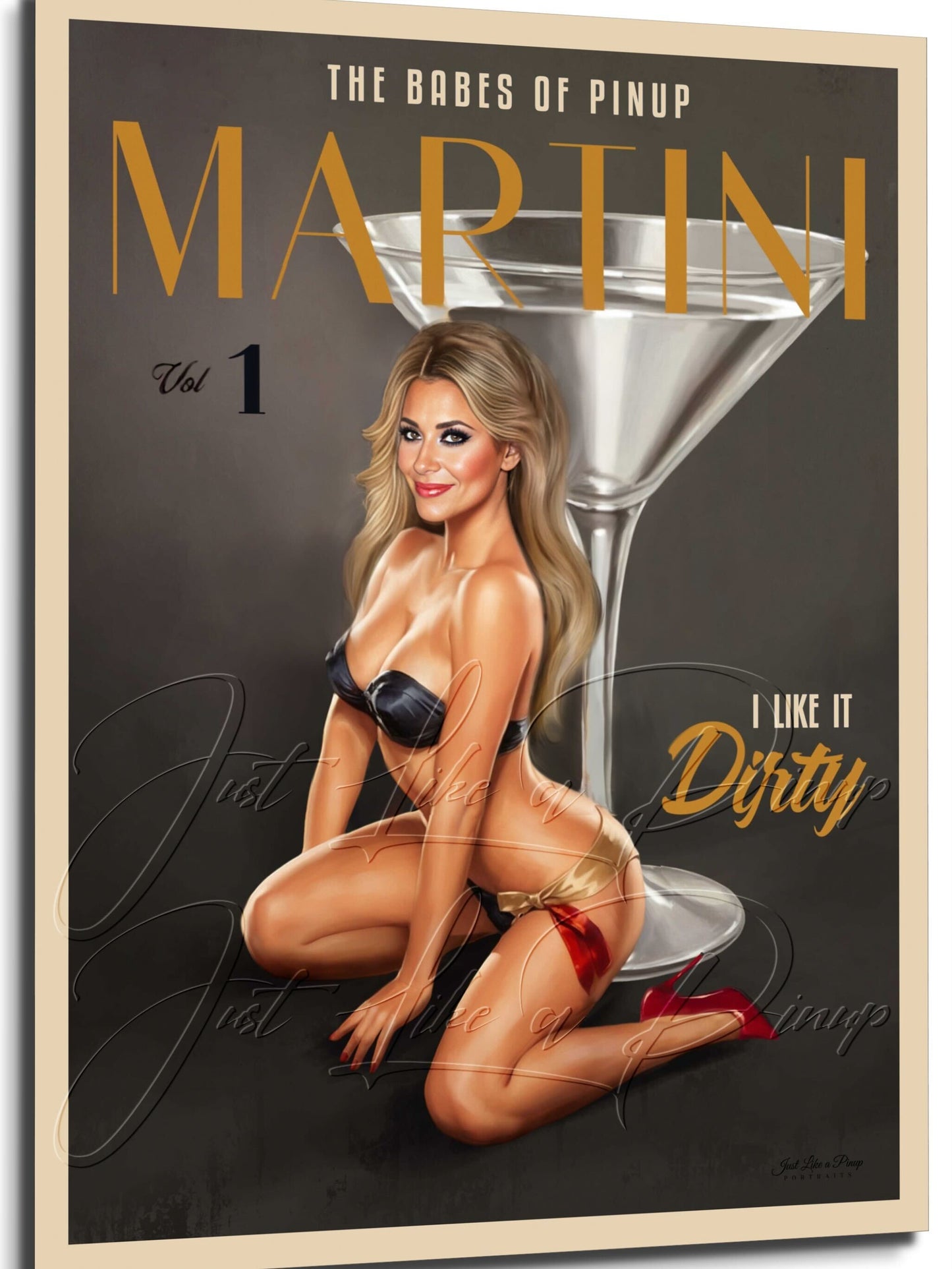 Custom Pin Up Illustration - Just Like A Pinup