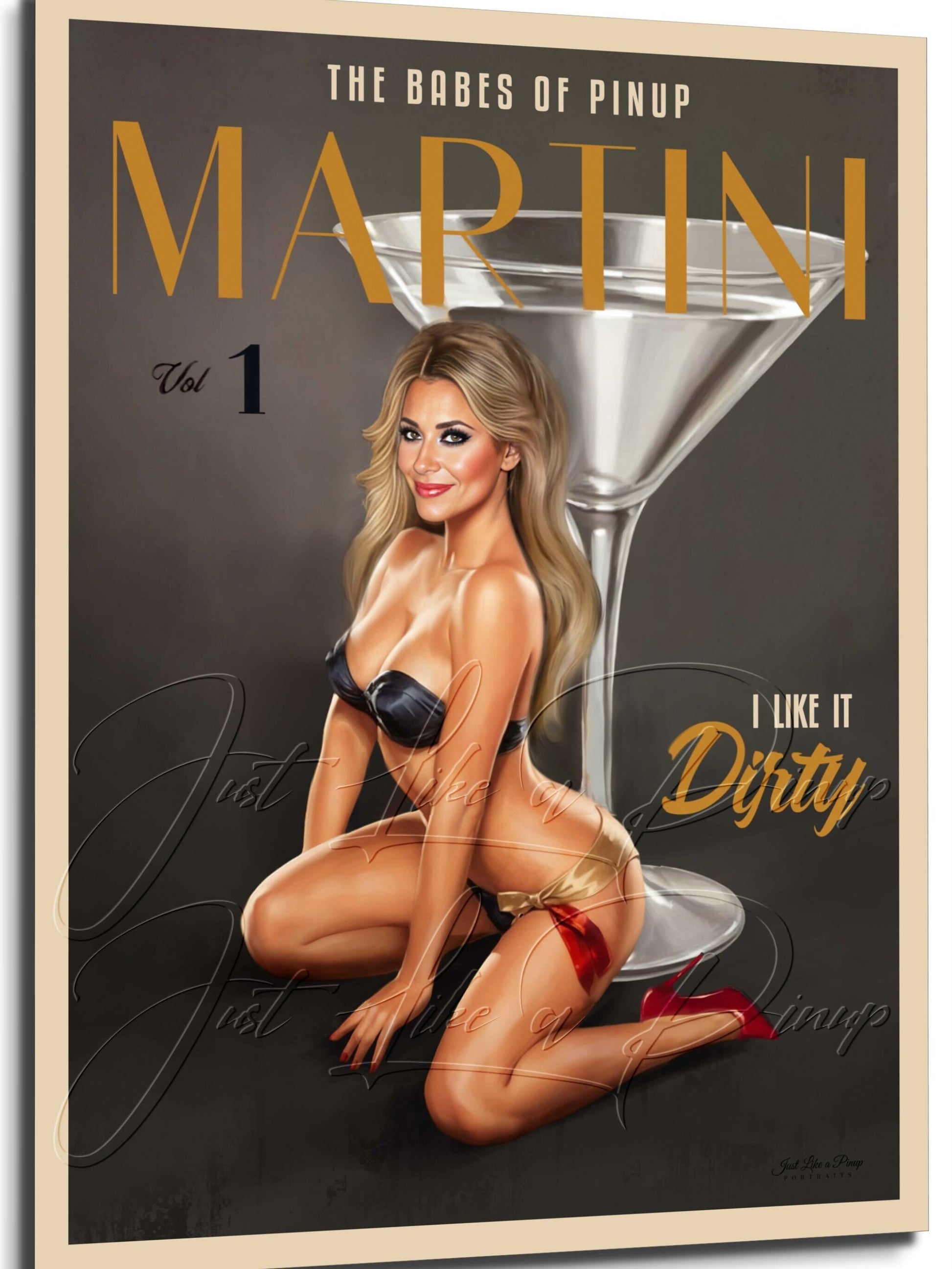 Custom Pin Up Illustration - Just Like A Pinup