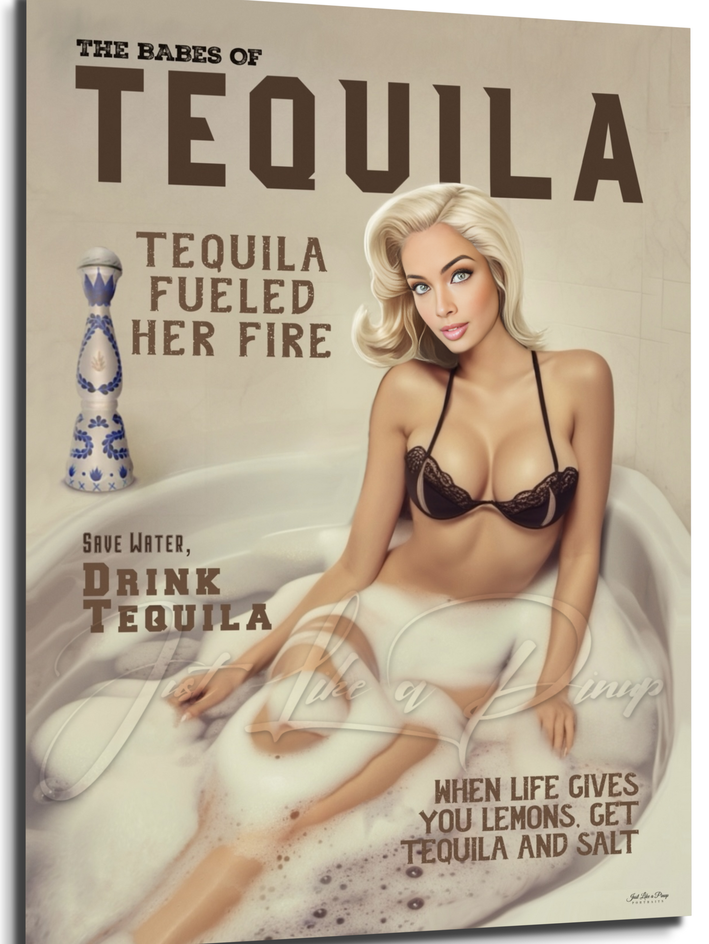 Custom Pin Up Illustration - Just Like A Pinup