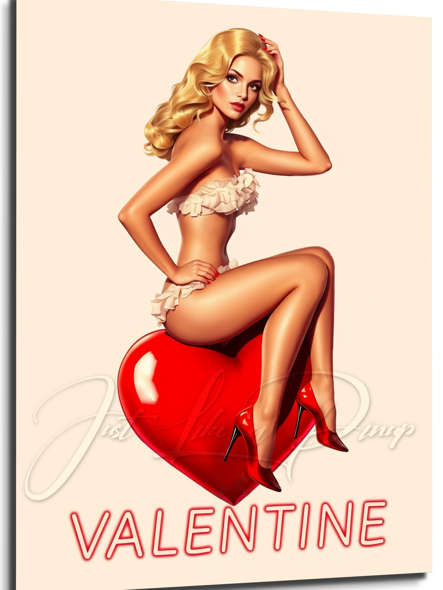 Custom Just Like A Pin-Up Digital Portrait - Lisa - Just Like A Pinup