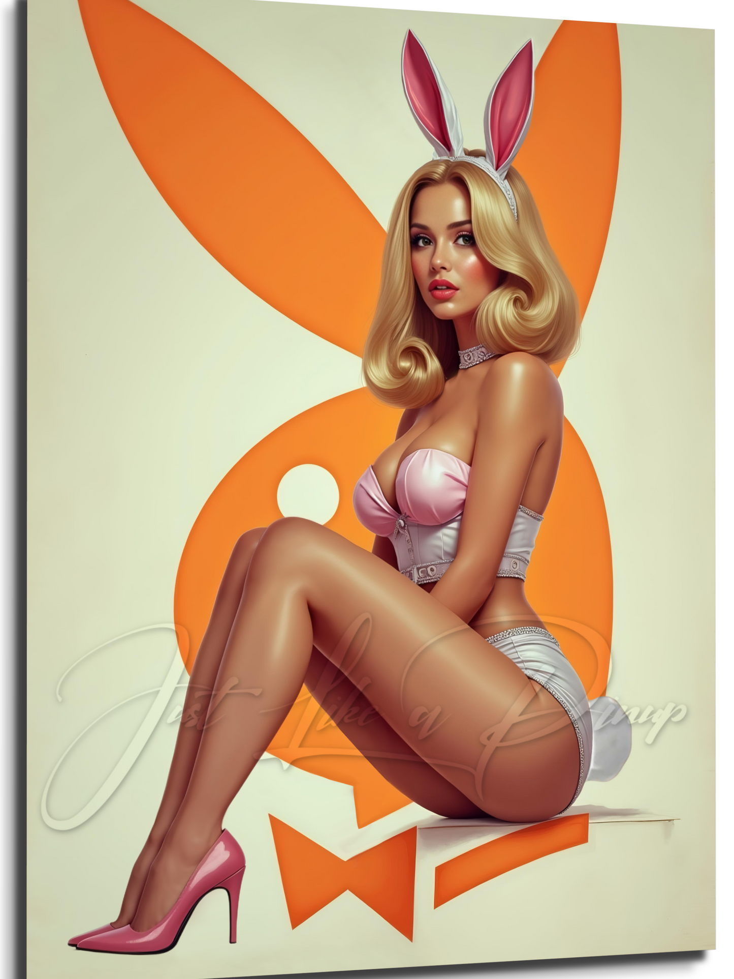 Custom Pin Up Illustration - Just Like A Pinup