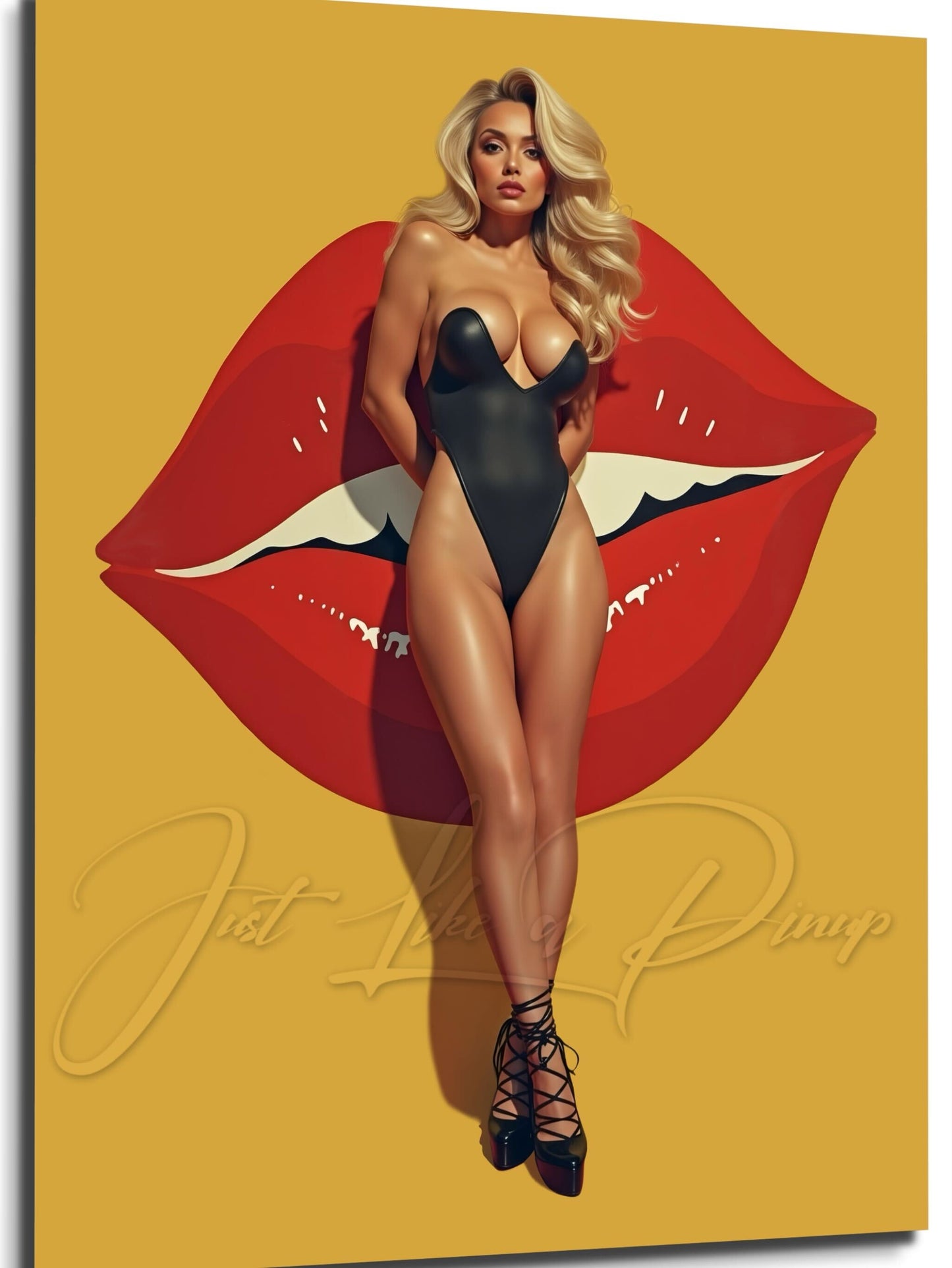 Custom Pin Up Illustration - Just Like A Pinup