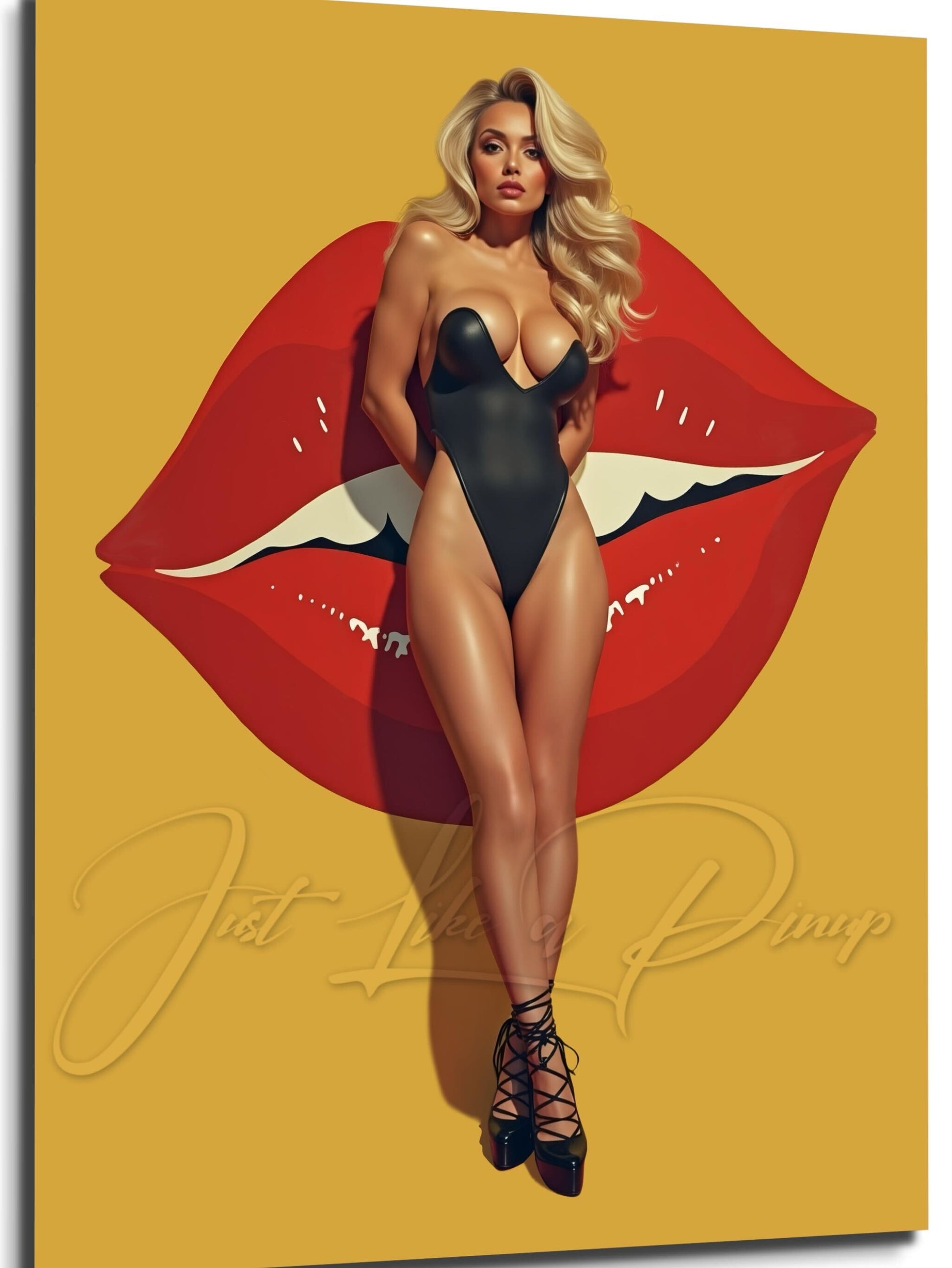 Custom Pin Up Illustration - Just Like A Pinup