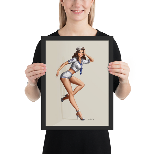 Personalized Framed Print - Just Like A Pinup