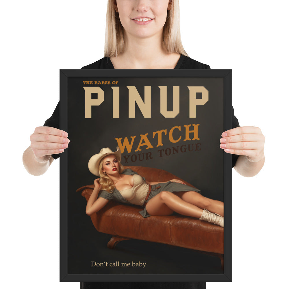 Personalized Framed Print - Just Like A Pinup