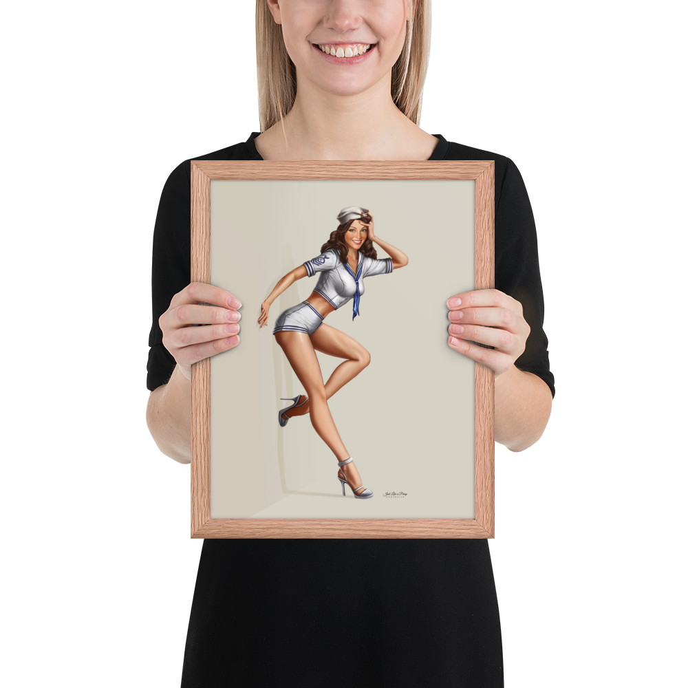 Personalized Framed Print - Just Like A Pinup