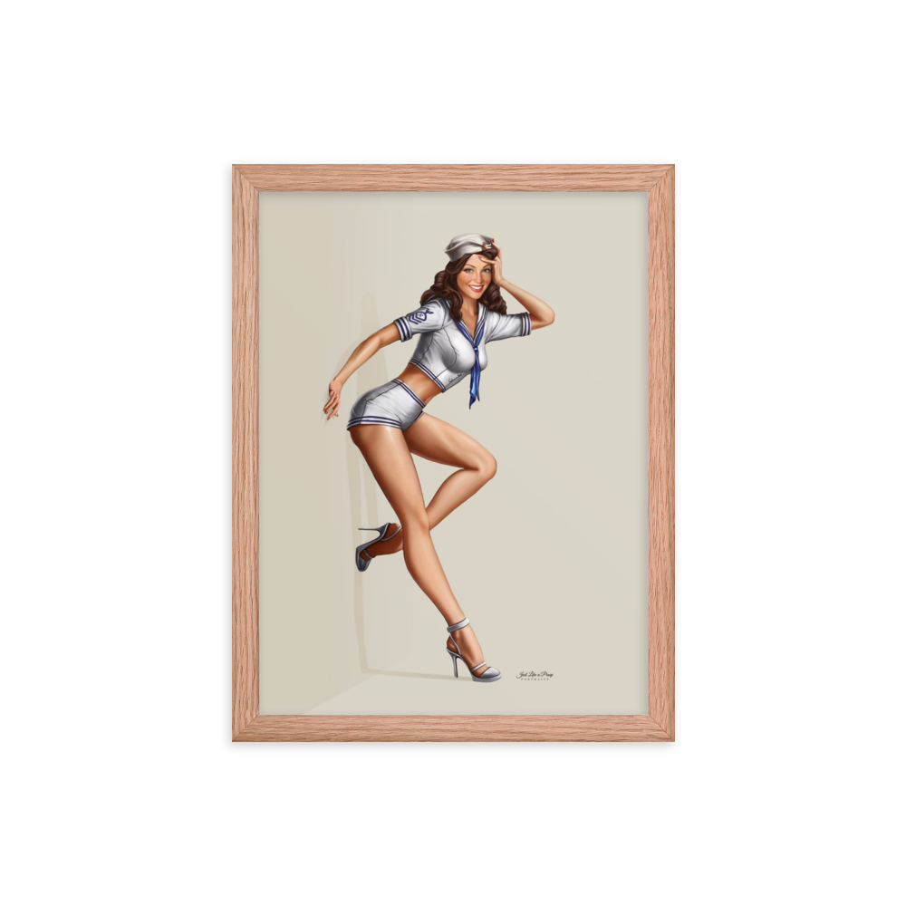 Personalized Framed Print - Just Like A Pinup