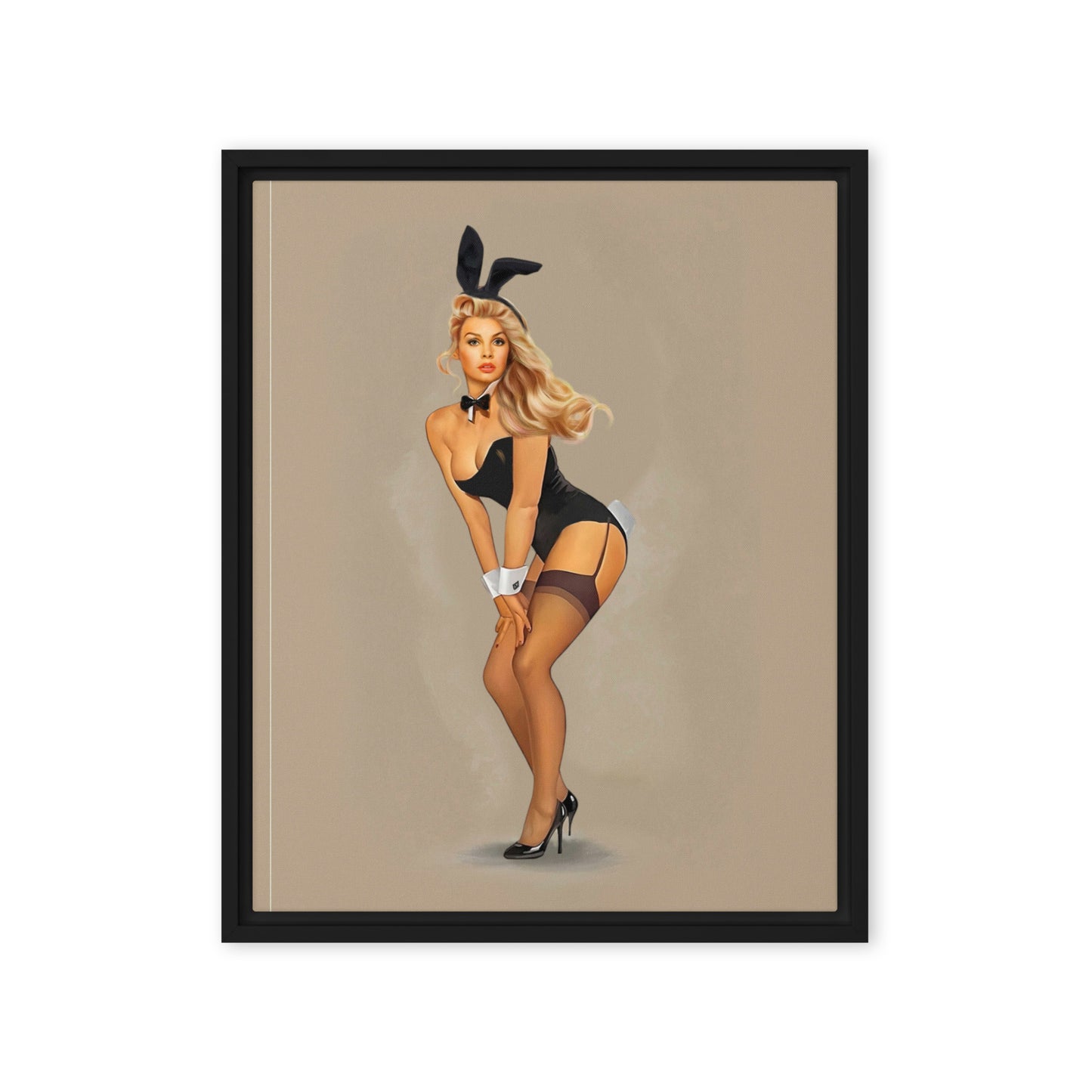 Personalized Framed Canvas - Just Like A Pinup