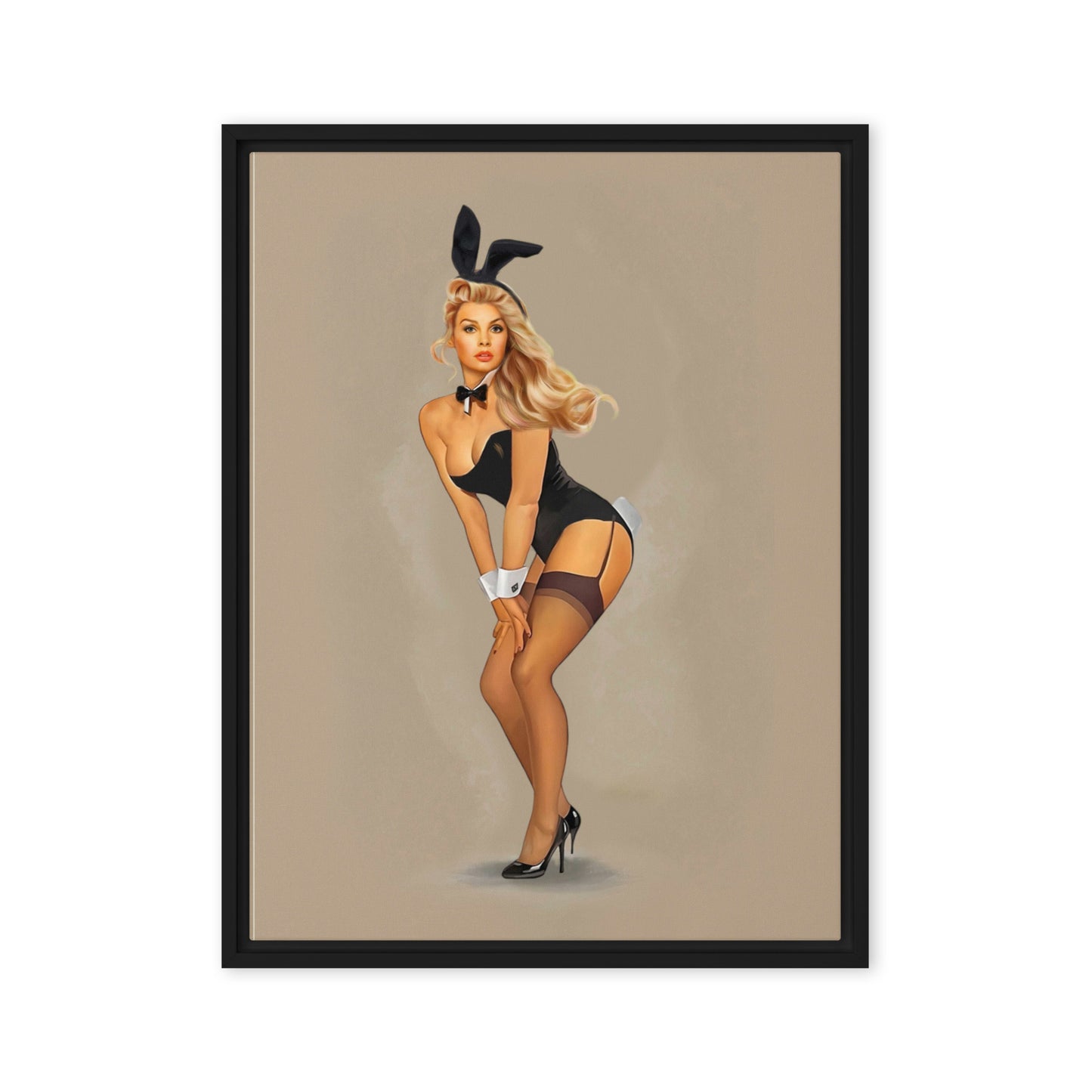 Personalized Framed Canvas - Just Like A Pinup