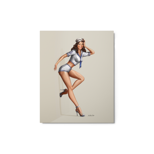 Personalized Metal Prints - Just Like A Pinup
