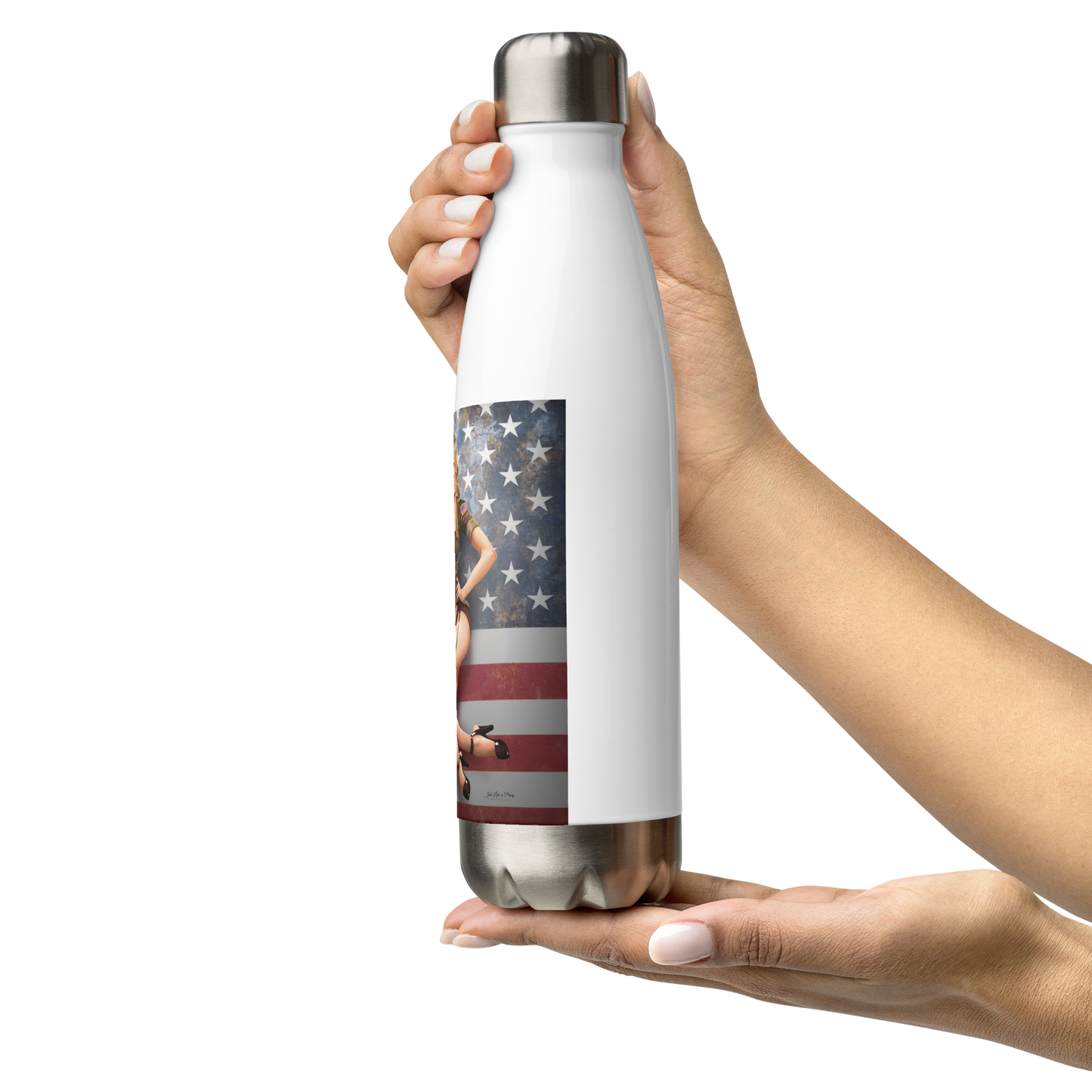 Personalized Stainless Steel Water Bottle - Just Like A Pinup