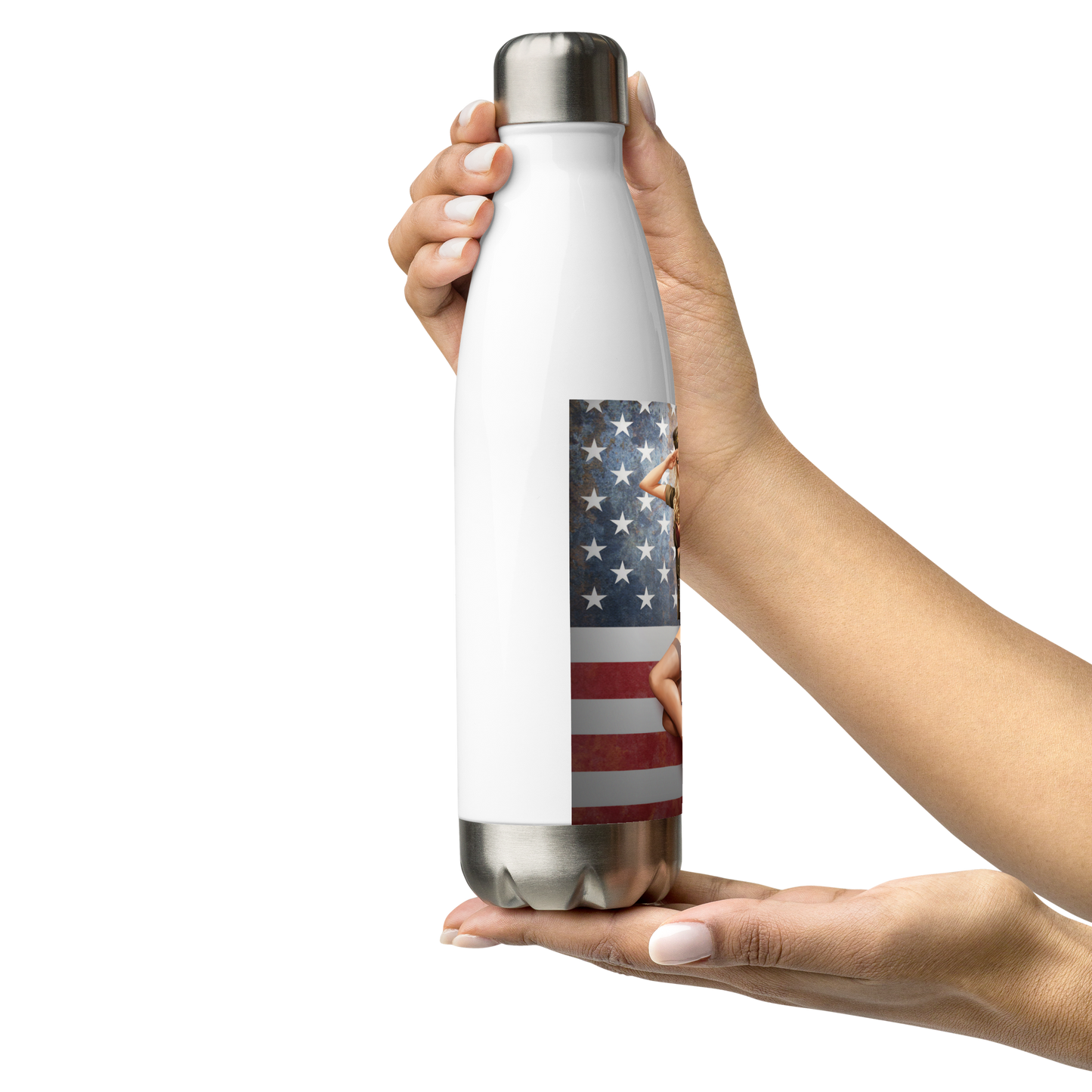 Personalized Stainless Steel Water Bottle - Just Like A Pinup