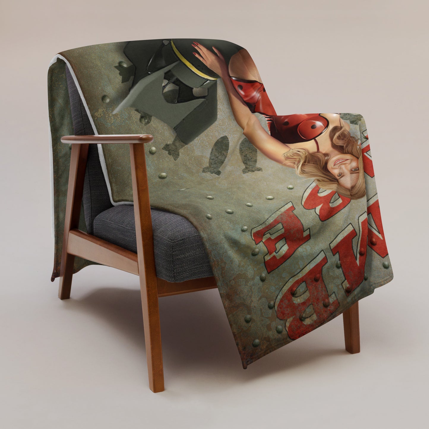 Personalized Throw Blanket - Just Like A Pinup