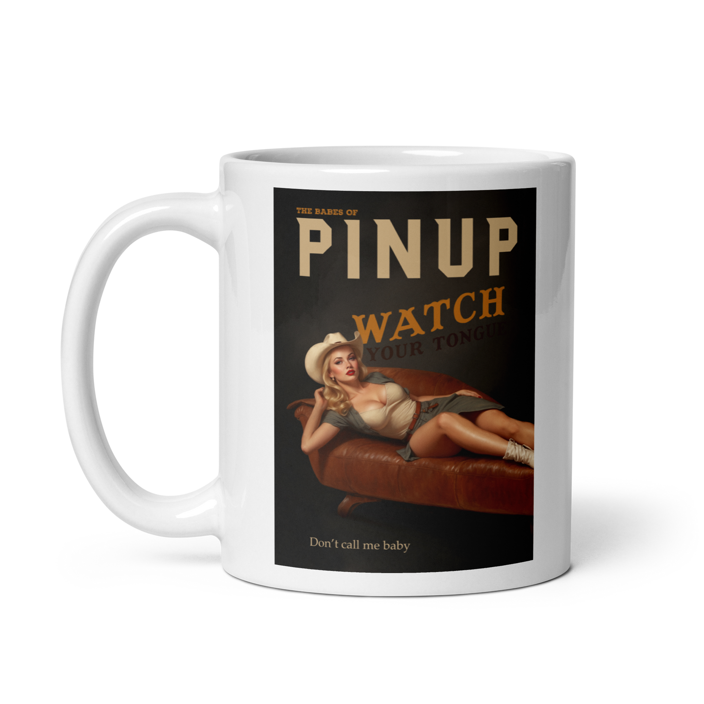 Personalized White Glossy Mug - Just Like A Pinup