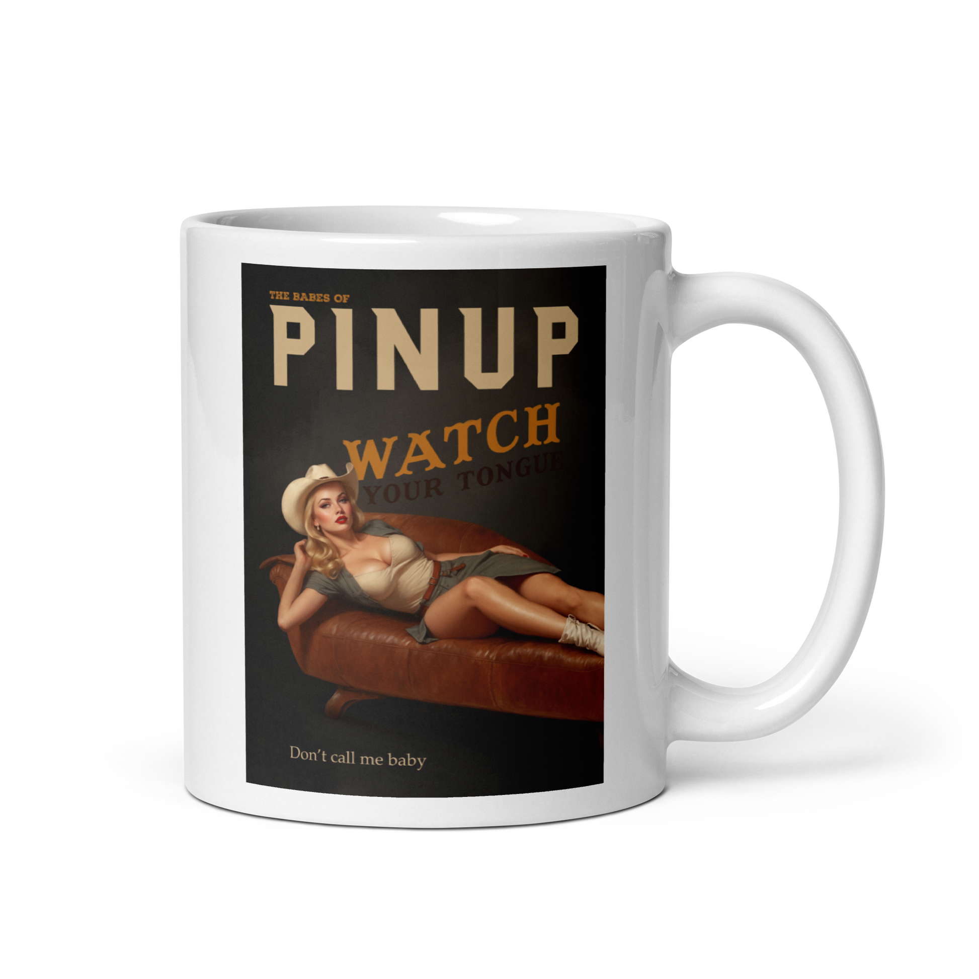Personalized White Glossy Mug - Just Like A Pinup