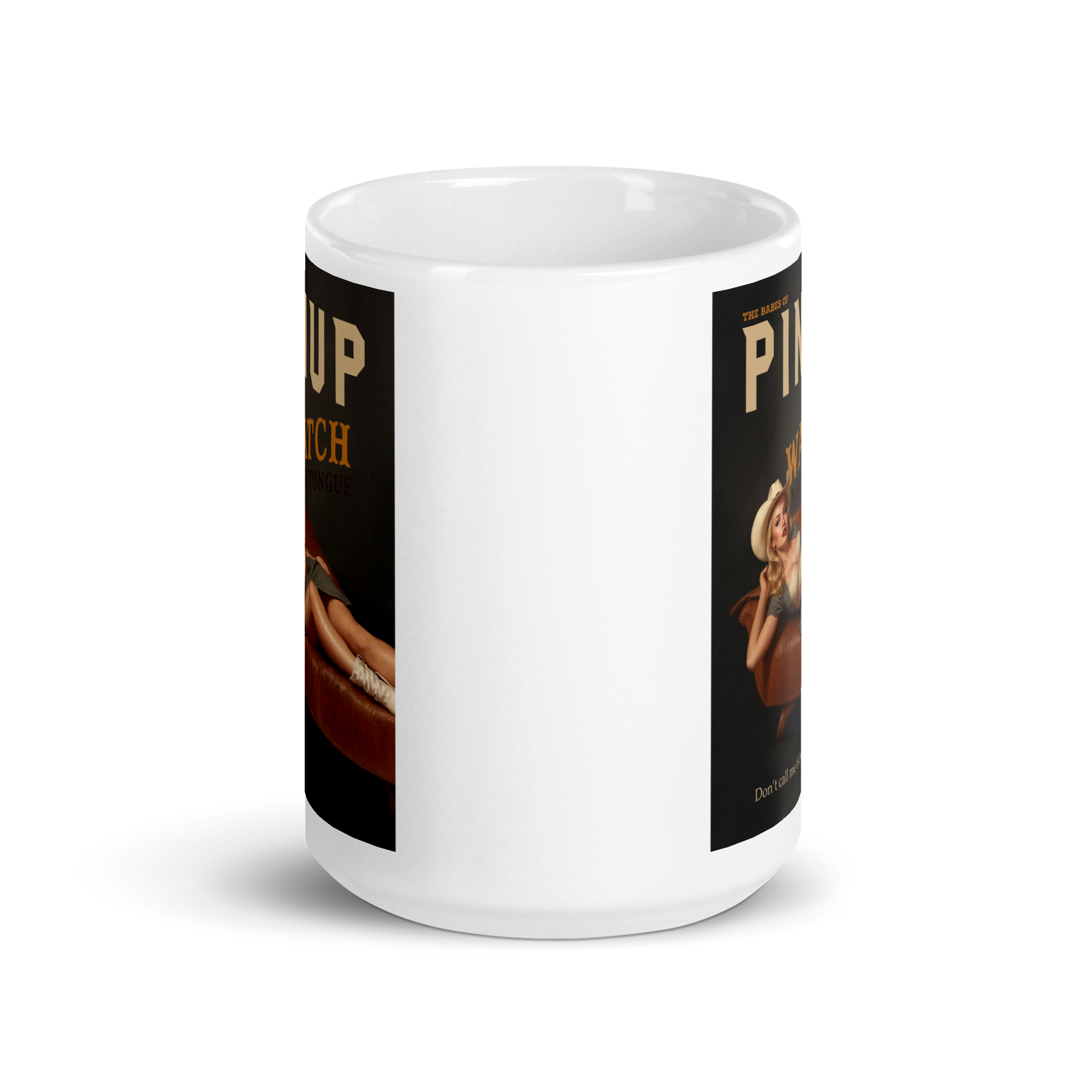 Personalized White Glossy Mug - Just Like A Pinup