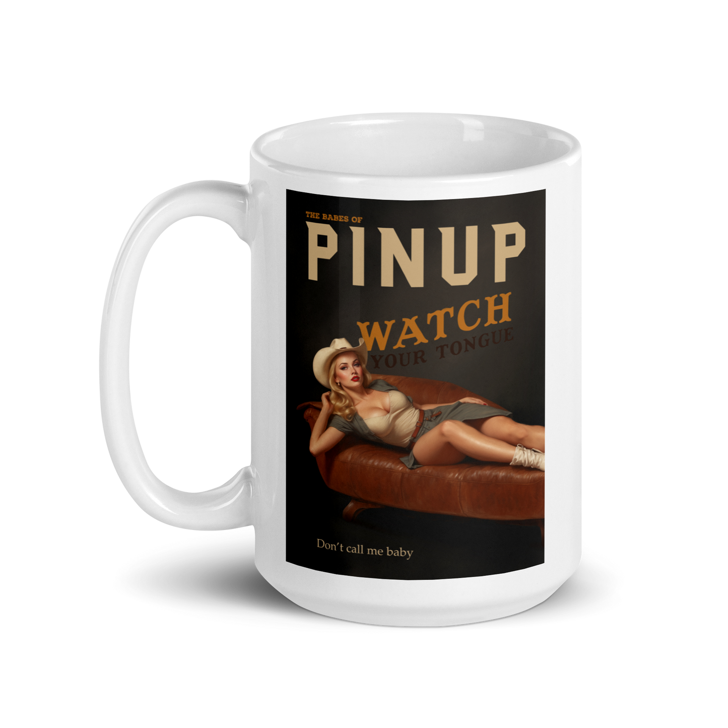 Personalized White Glossy Mug - Just Like A Pinup