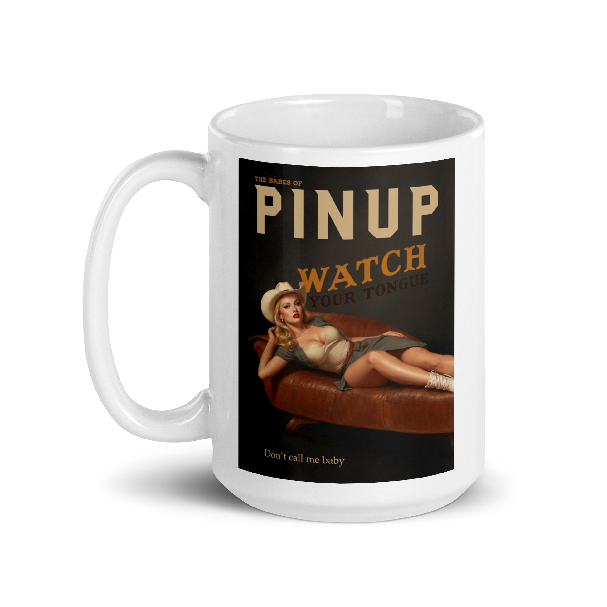 Personalized White Glossy Mug - Just Like A Pinup