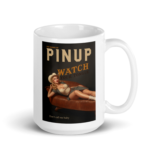 Personalized White Glossy Mug - Just Like A Pinup