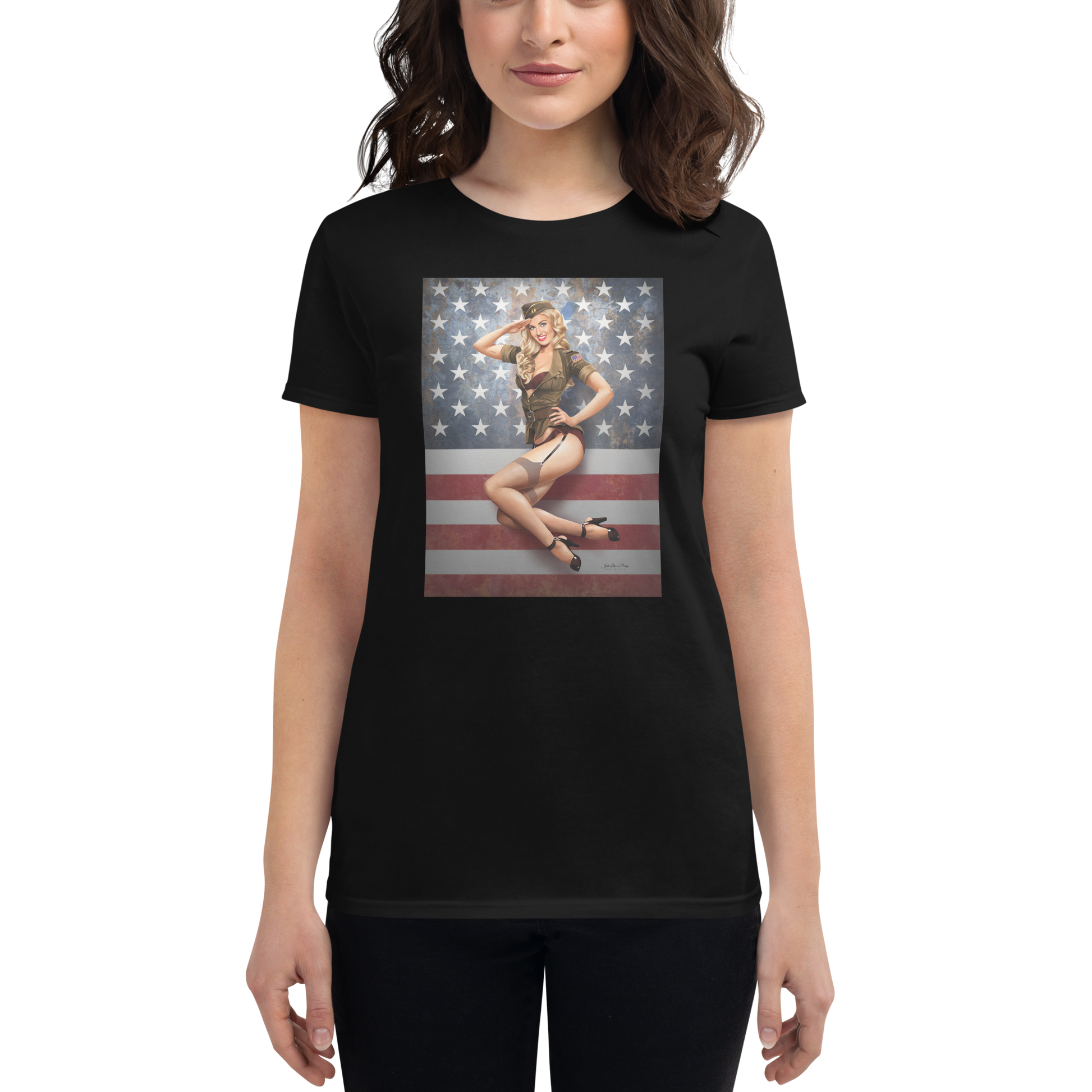 Woman's Personalized Short Sleeve T-shirt - Just Like A Pinup