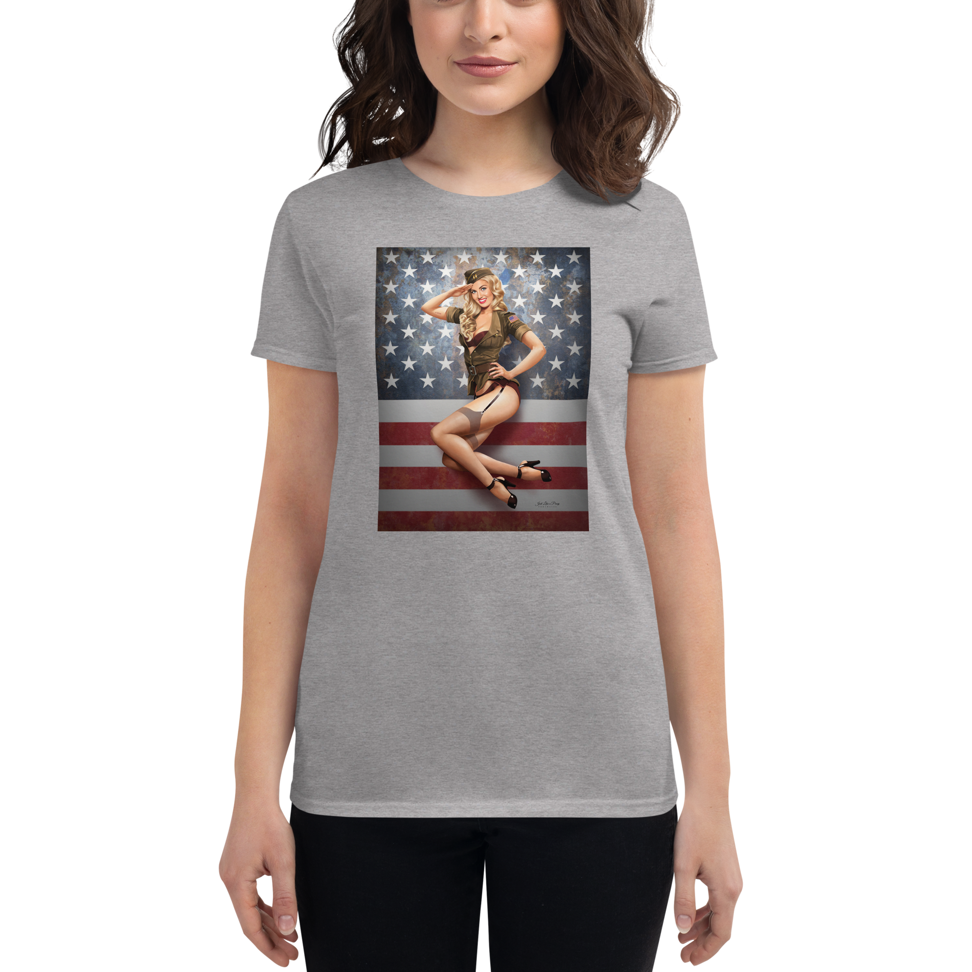 Woman's Personalized Short Sleeve T-shirt - Just Like A Pinup