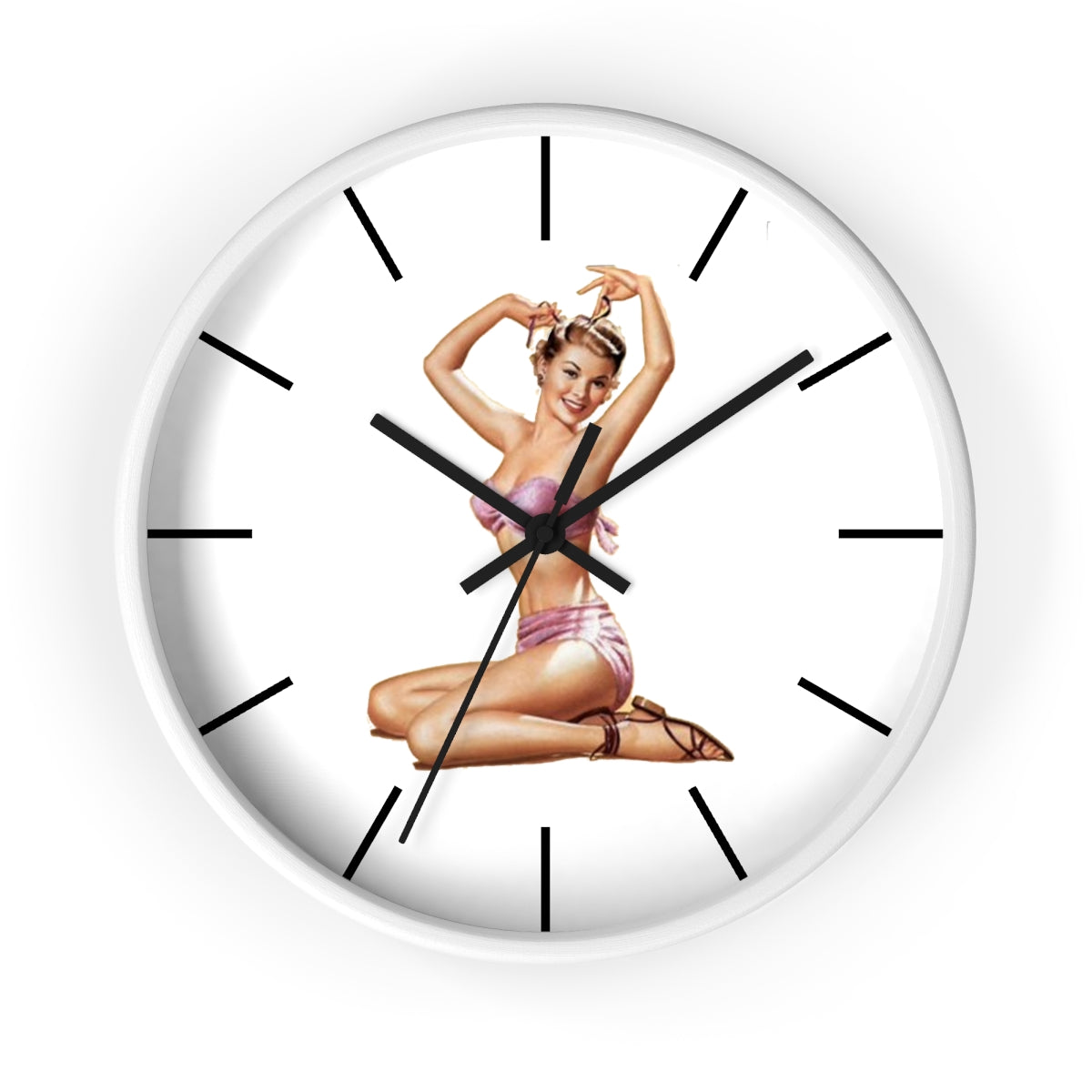 Personalized Wall Clock - Just Like A Pinup