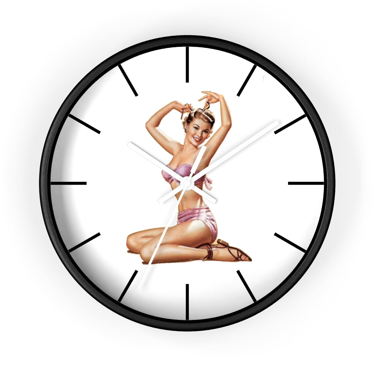 Personalized Wall Clock - Just Like A Pinup