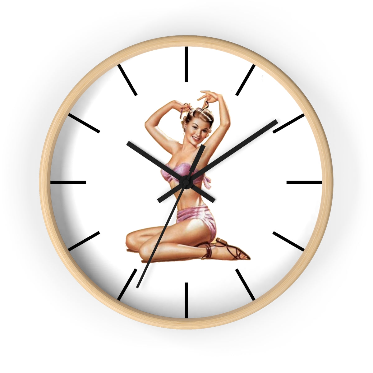 Personalized Wall Clock - Just Like A Pinup