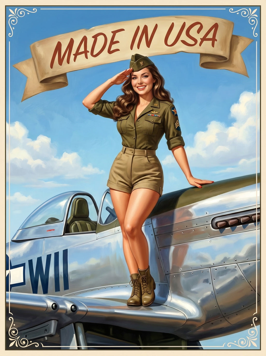 Pinup Art in Military Aircraft Nose Art (WWII Tradition)