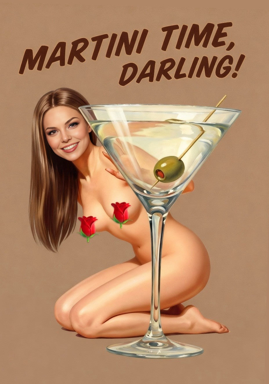 Custom Art - Dorit  (Topless) - Just Like A Pinup