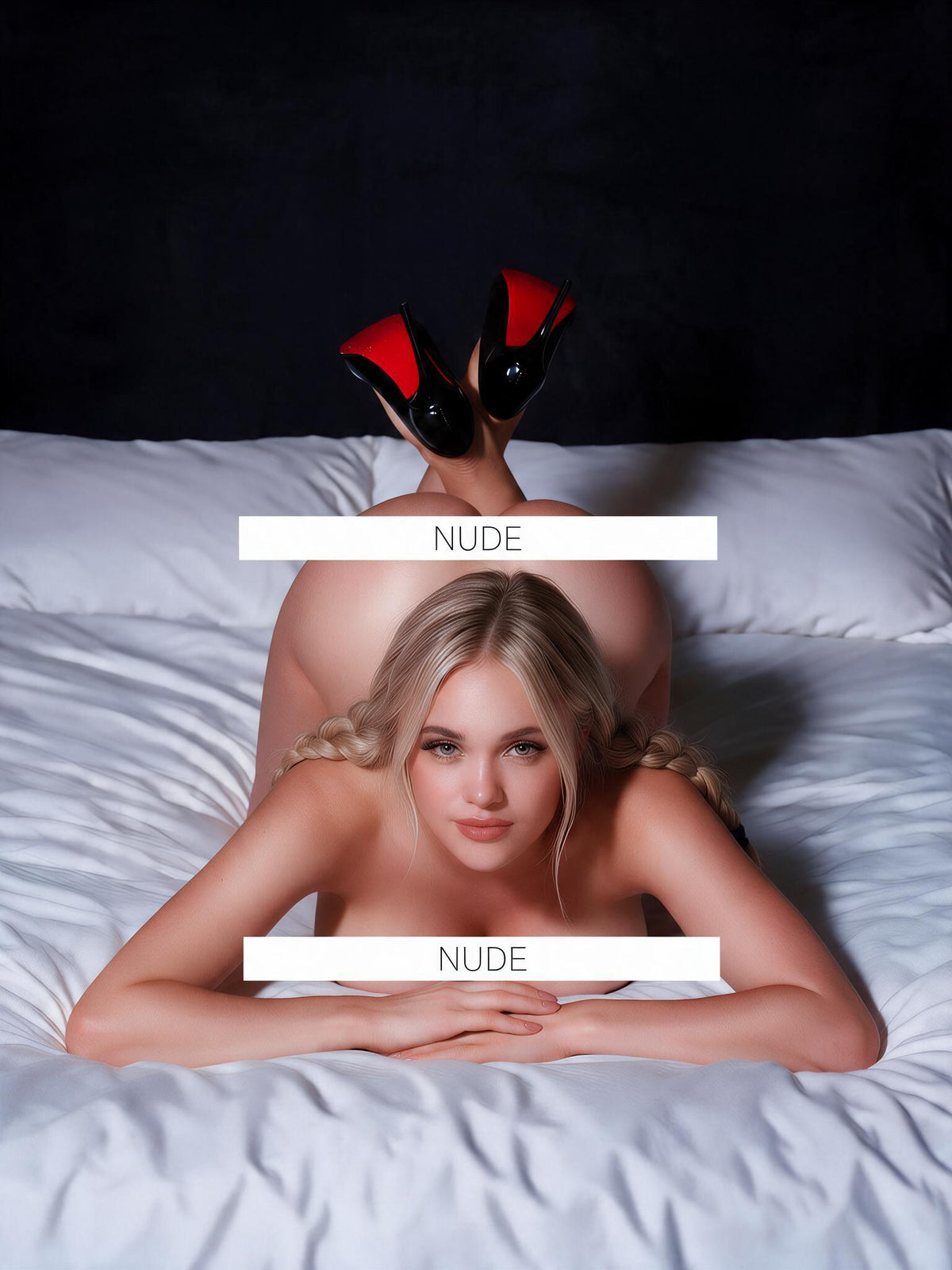 Custom Pinup - Bottoms up (nude) - Just Like A Pinup