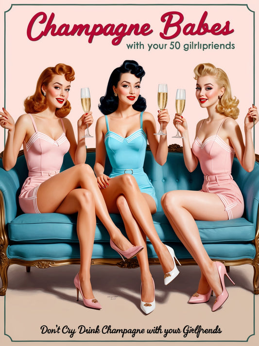 Girlfriends - Pinups and Champagne
