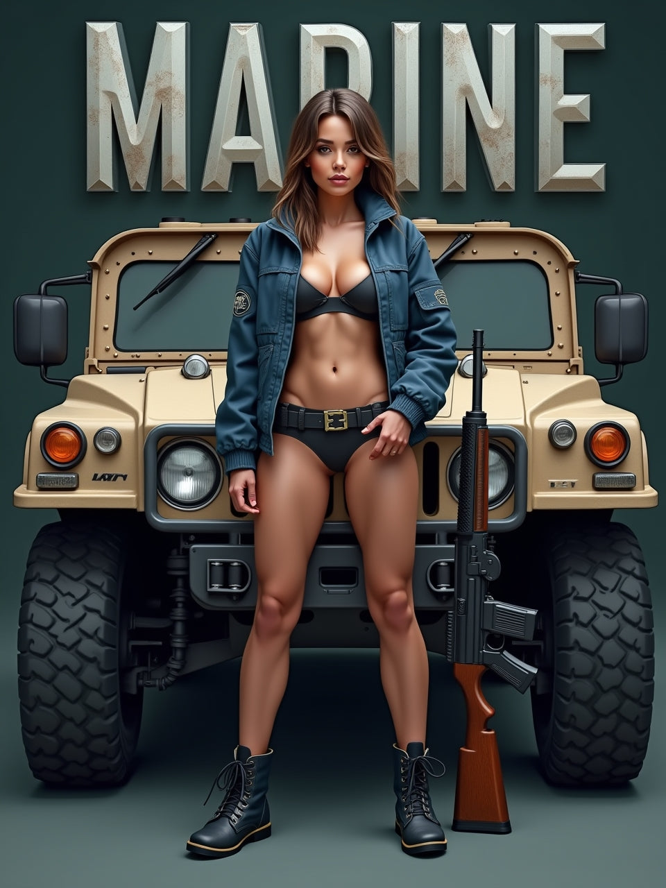 Custom Pin Up Illustration