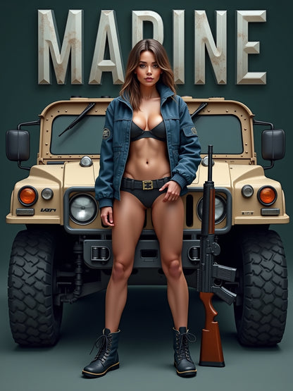Custom Pin Up Illustration