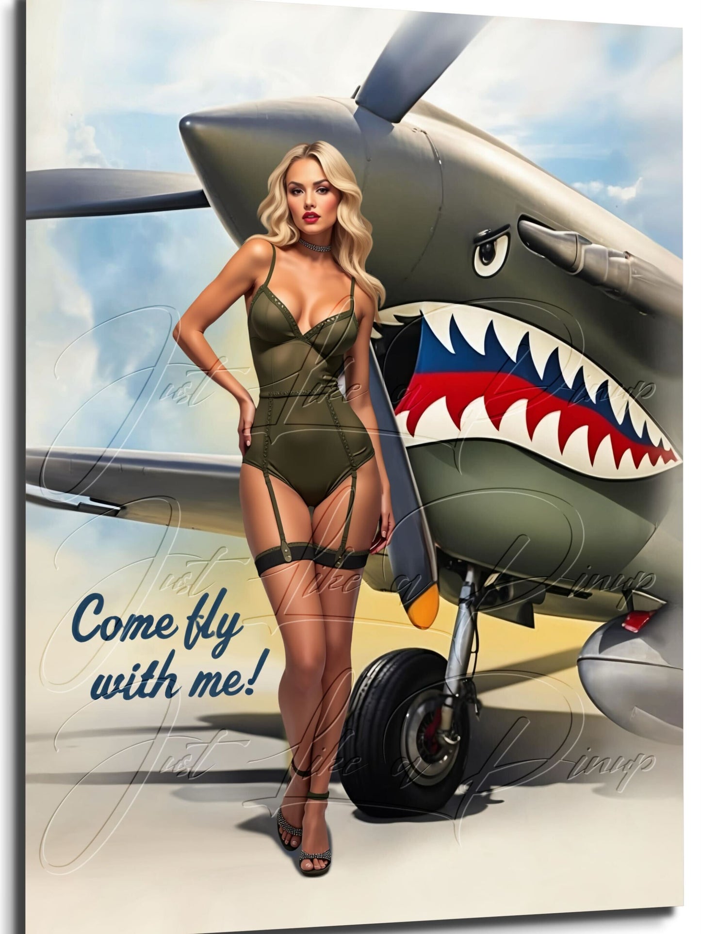 Custom Pin Up Illustration