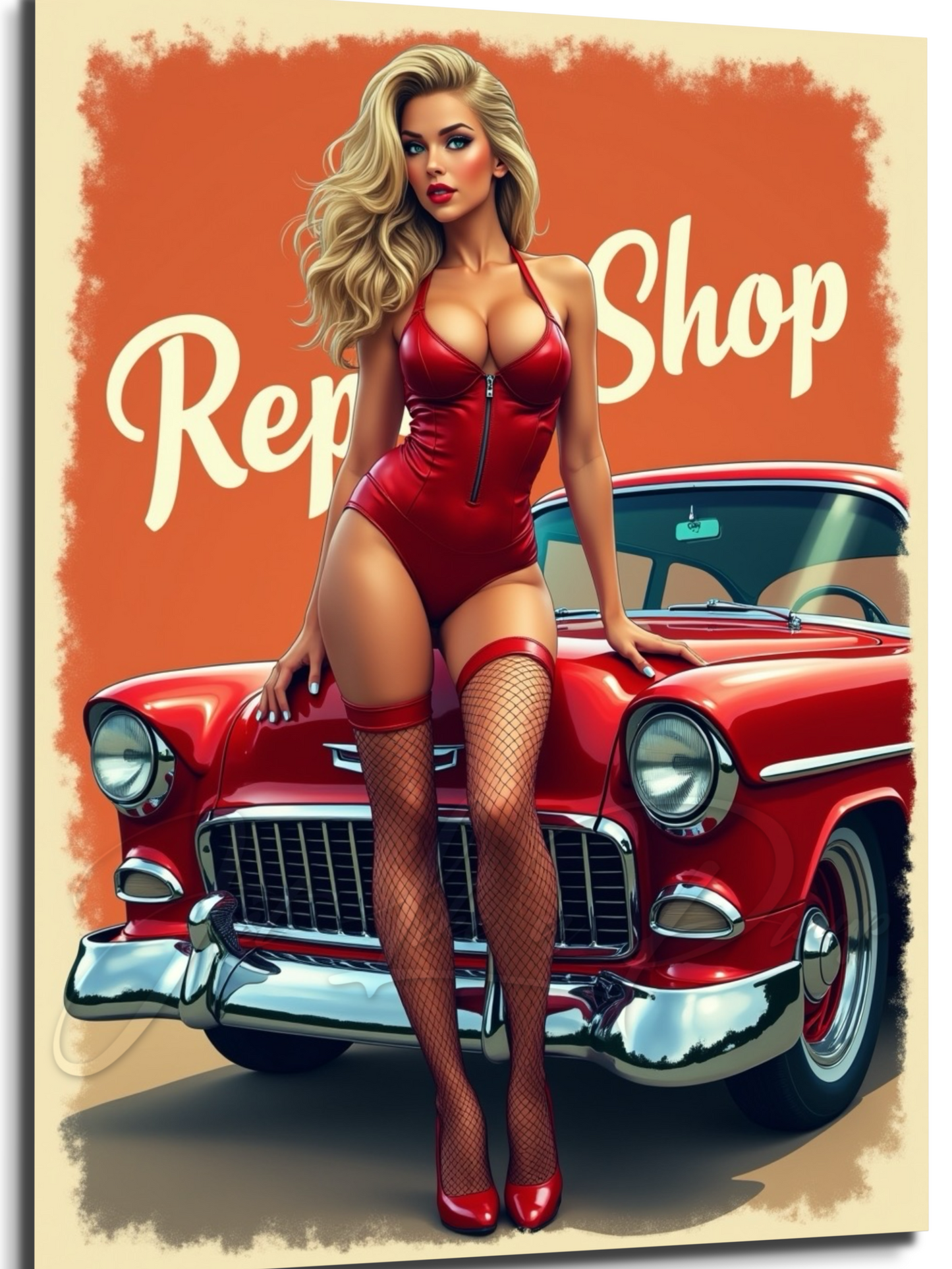 Custom Pin Up Illustration