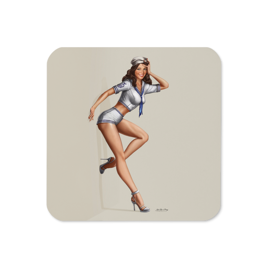 Personalized Cork-back Coaster (1 piece) - Just Like A Pinup