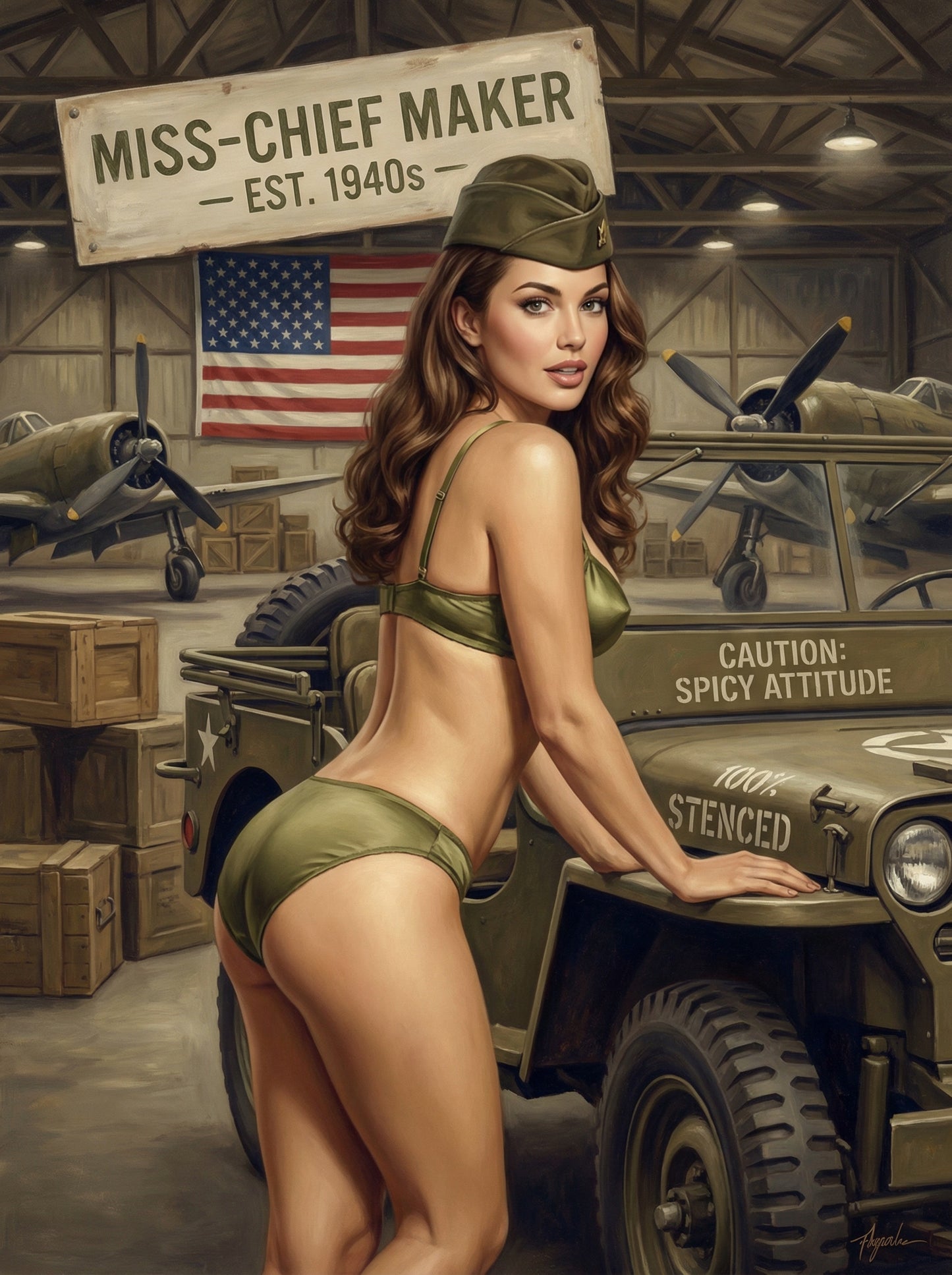 Personalized PINUP portraits - We turn YOU into art! NOT AI - Professional art by real artists.  Proof sent in 1-2 business days. - Just Like A Pinup